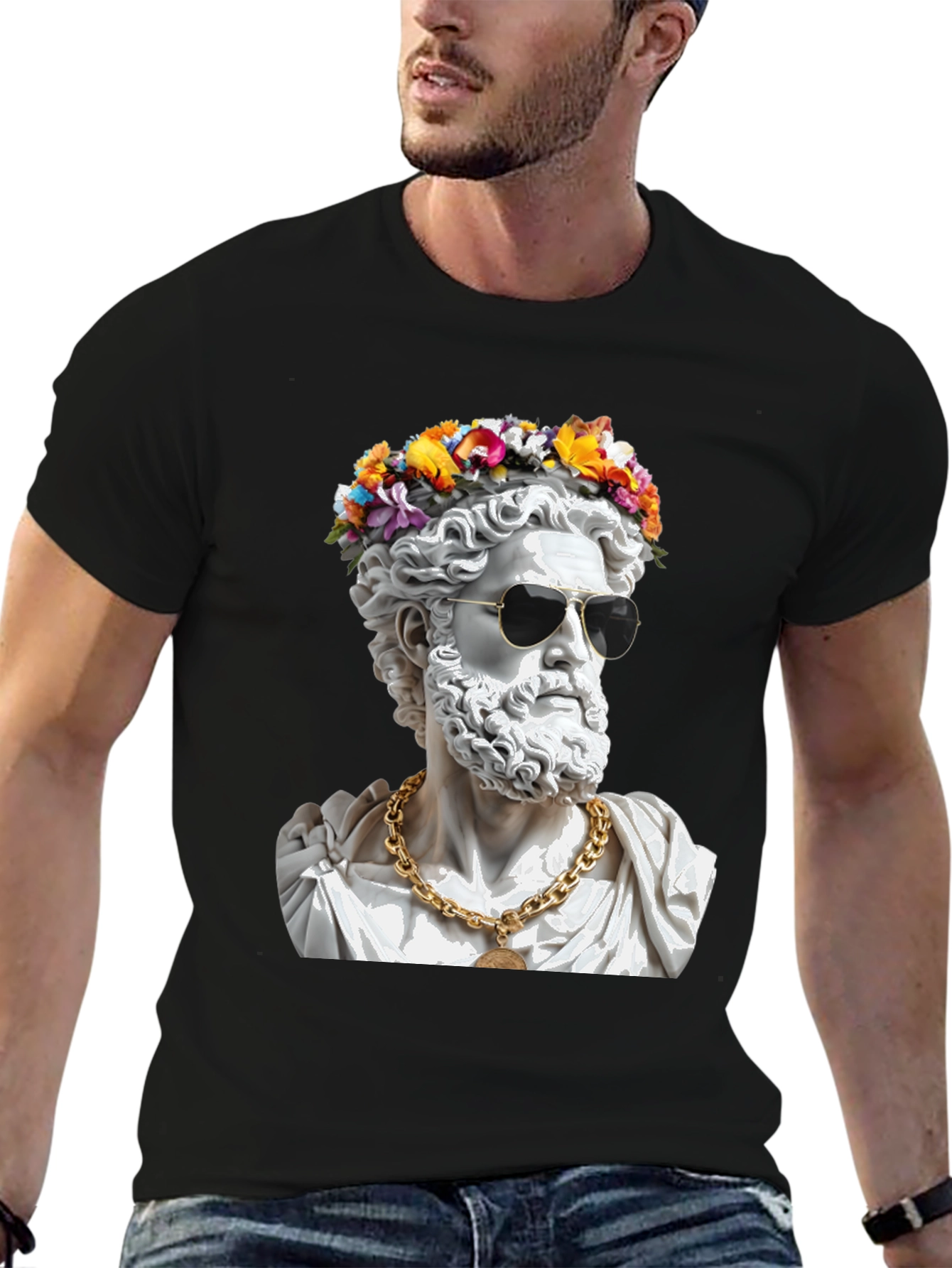 Greek God Statue T-Shirt