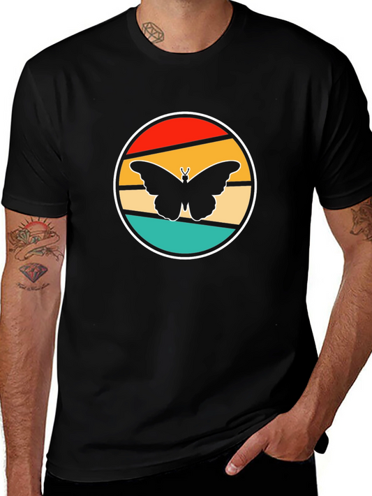 Retro Butterfly Graphic Tee - Stylish Comfort