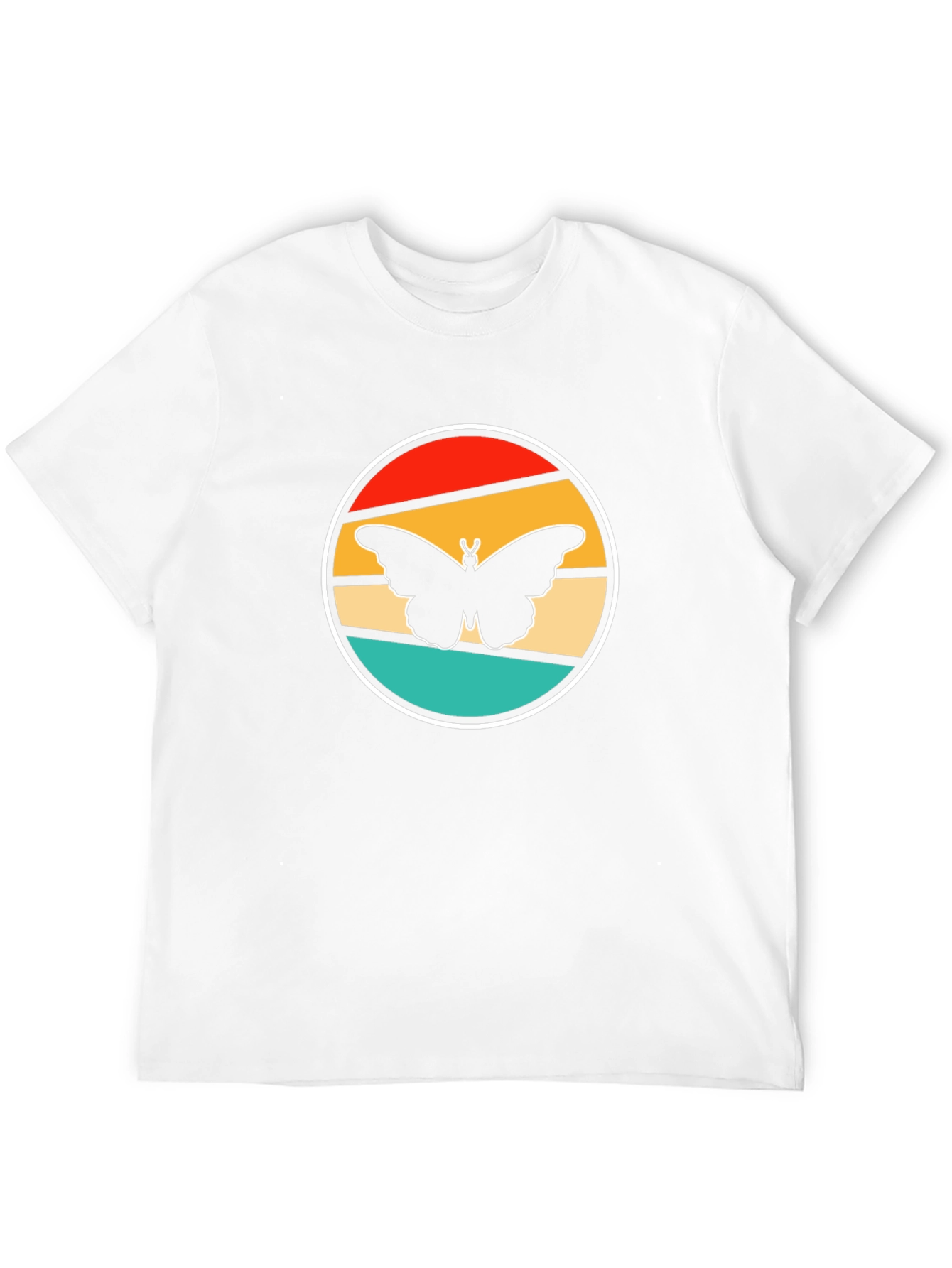 Retro Butterfly Graphic Tee - Stylish Comfort