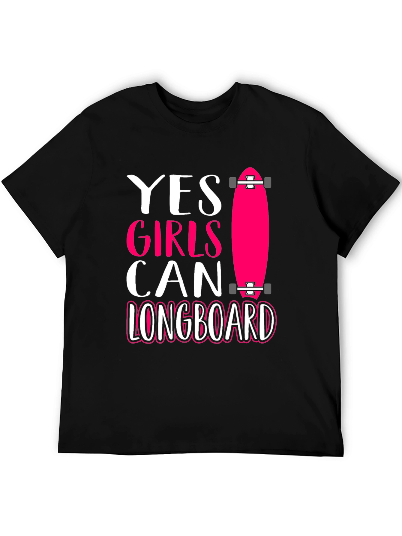 Yes Girls Can Longboard Graphic Tee