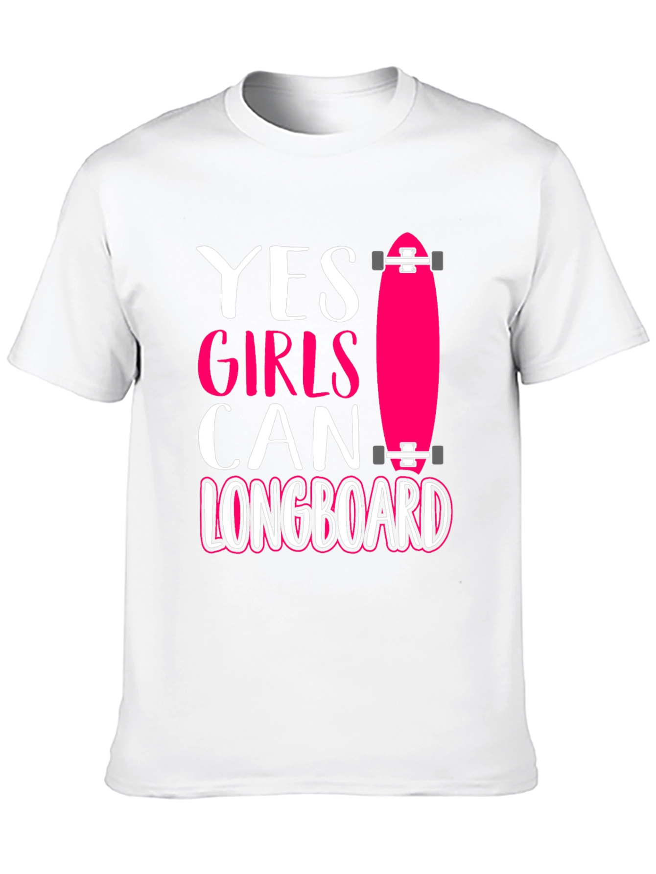 Yes Girls Can Longboard Graphic Tee