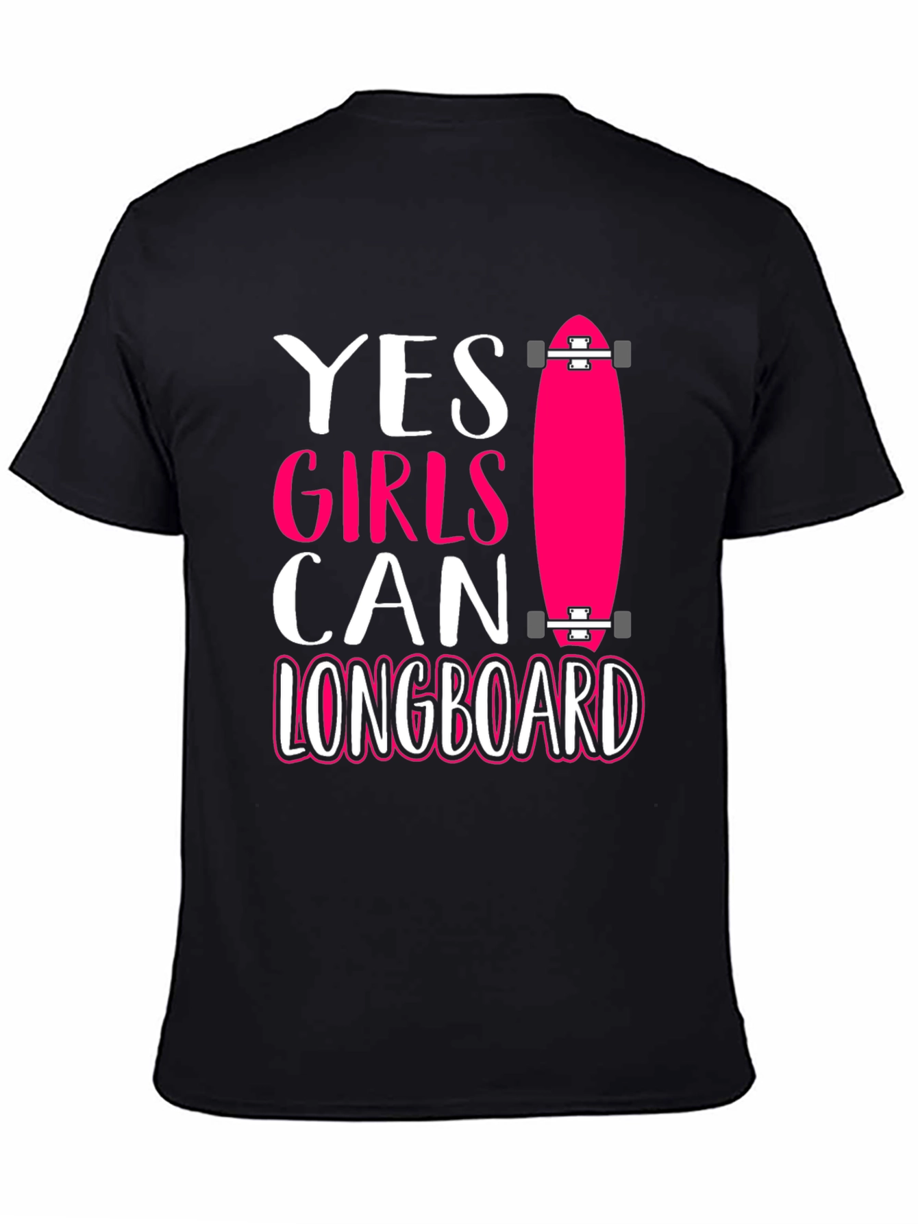 Yes Girls Can Longboard Graphic Tee