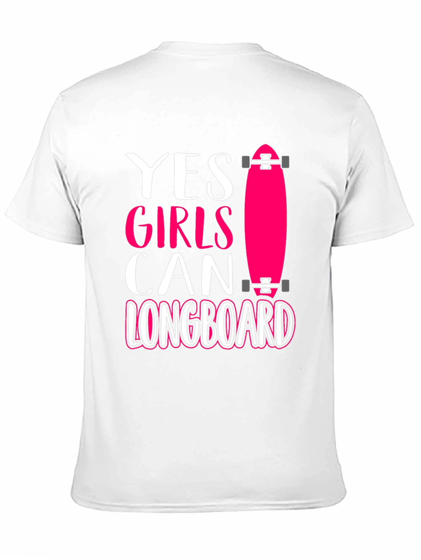 Yes Girls Can Longboard Graphic Tee