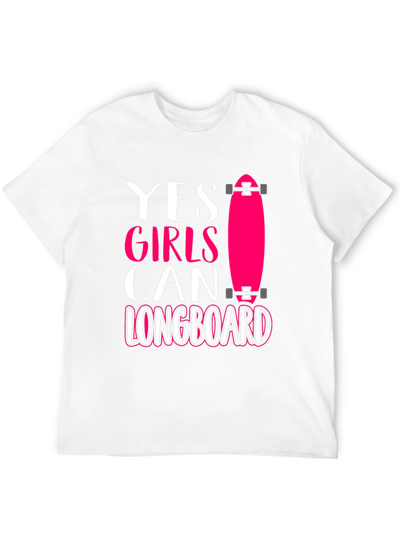 Yes Girls Can Longboard Graphic Tee