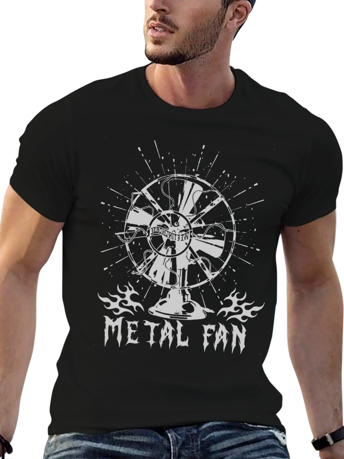 Metal Fan T-Shirt - Black Graphic Tee