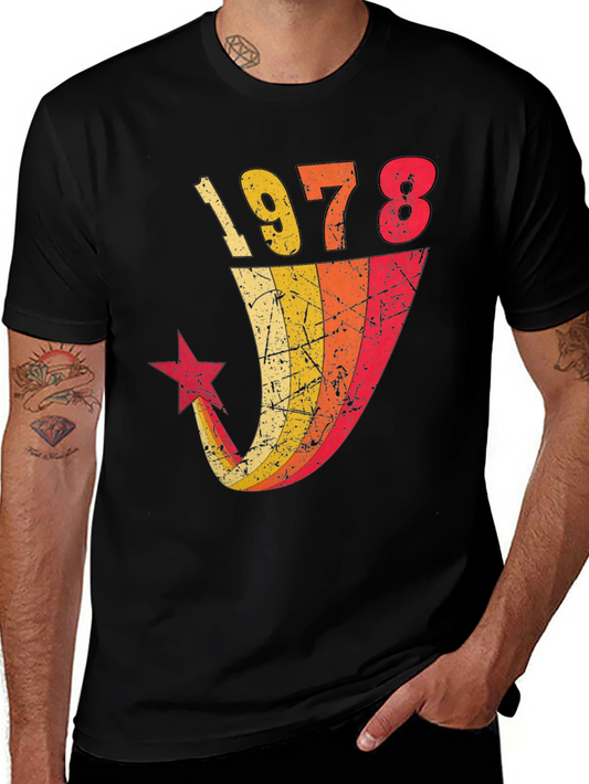 Retro 1978 Star Graphic Tee - Vintage Style