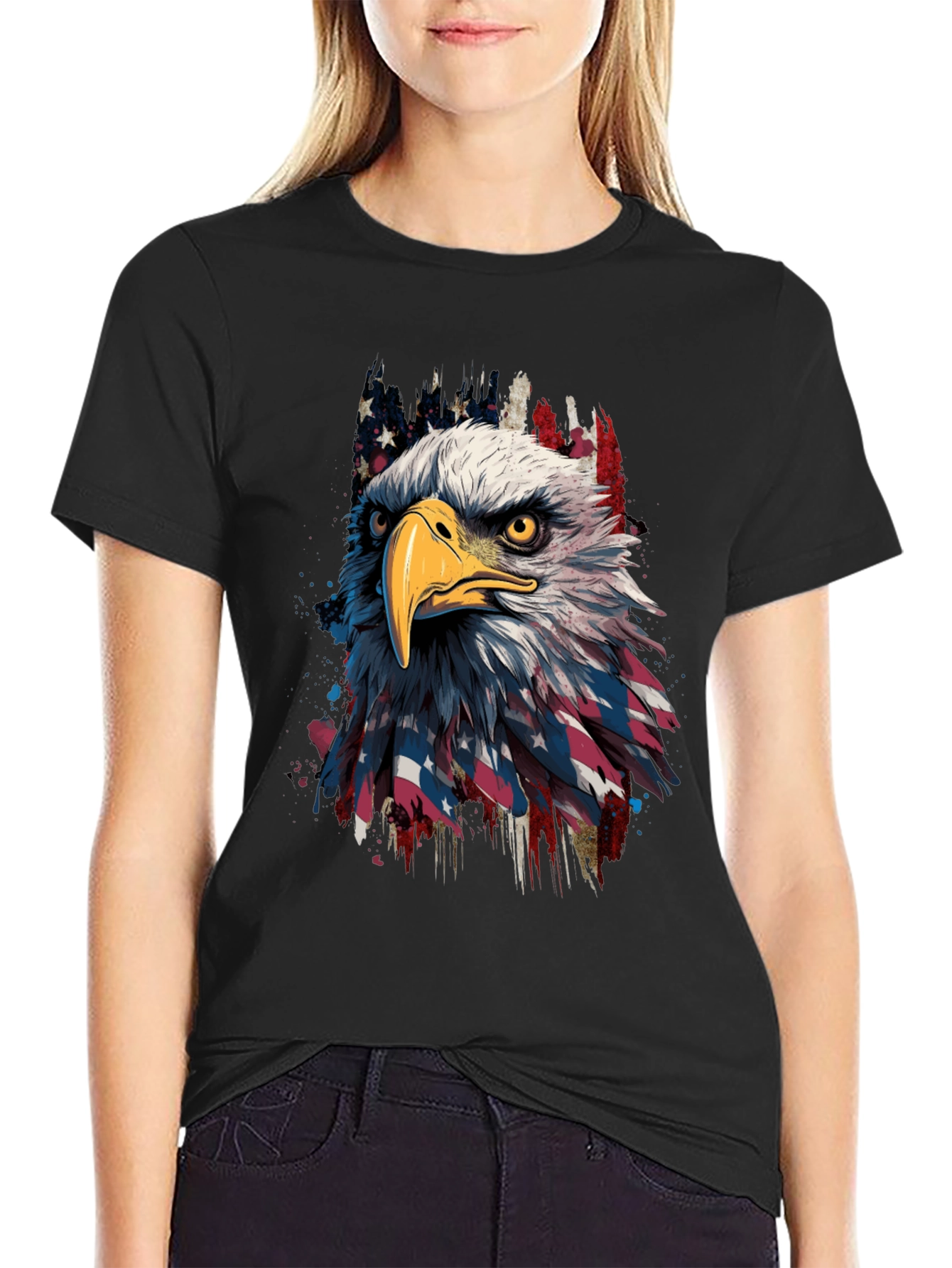 Eagle Flag Graphic Tee - Patriotic Menswear