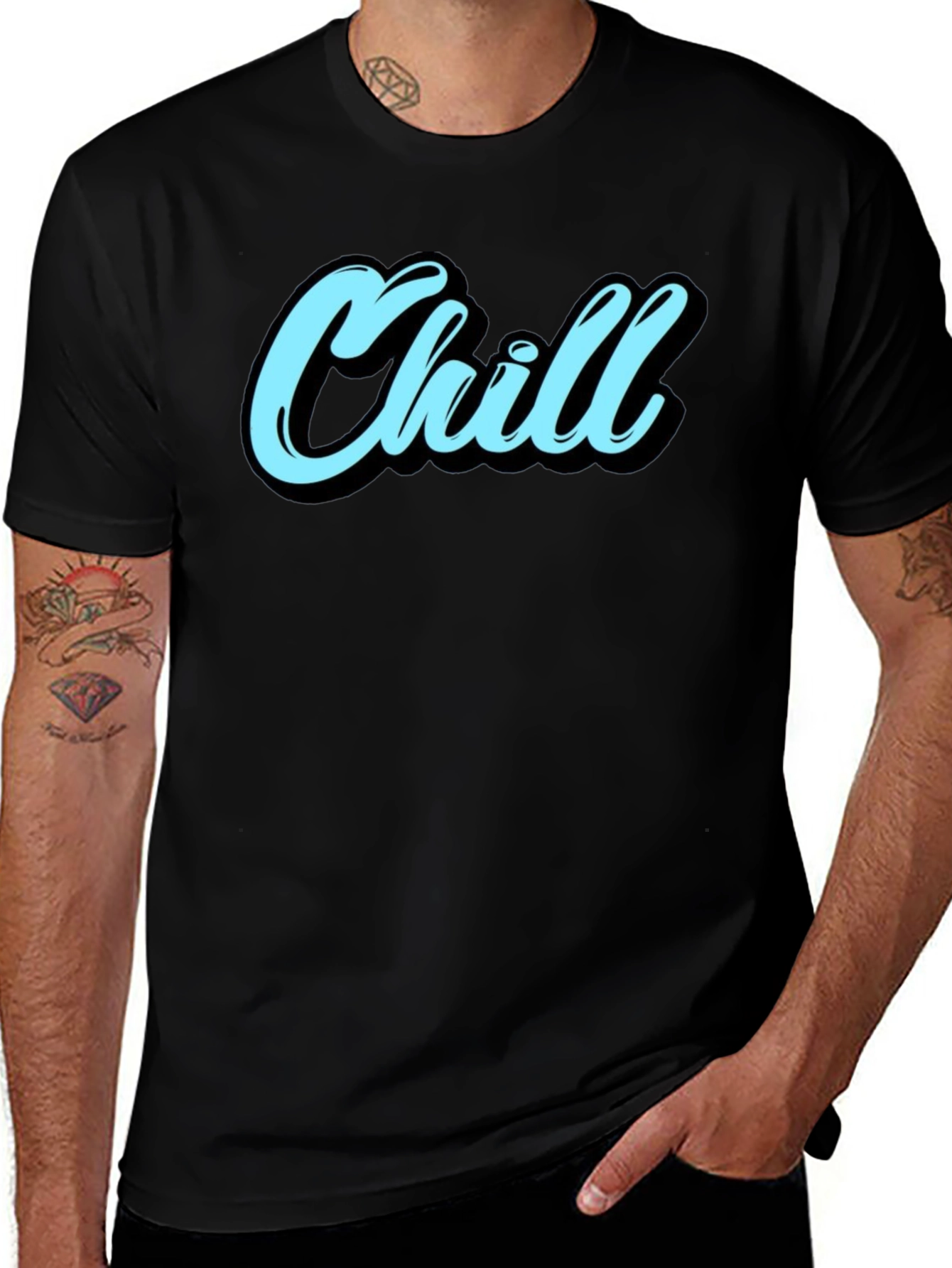 Chill Graphic Tee - Relaxed Style Soft Cotton