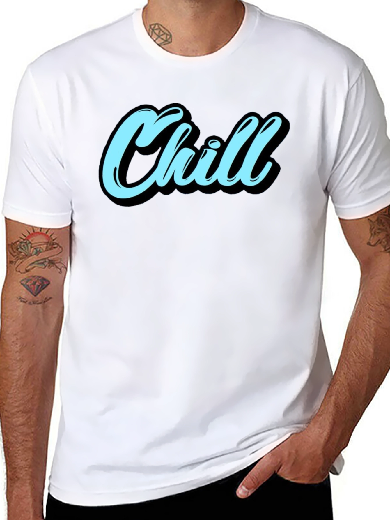 Chill Graphic Tee - Relaxed Style Soft Cotton