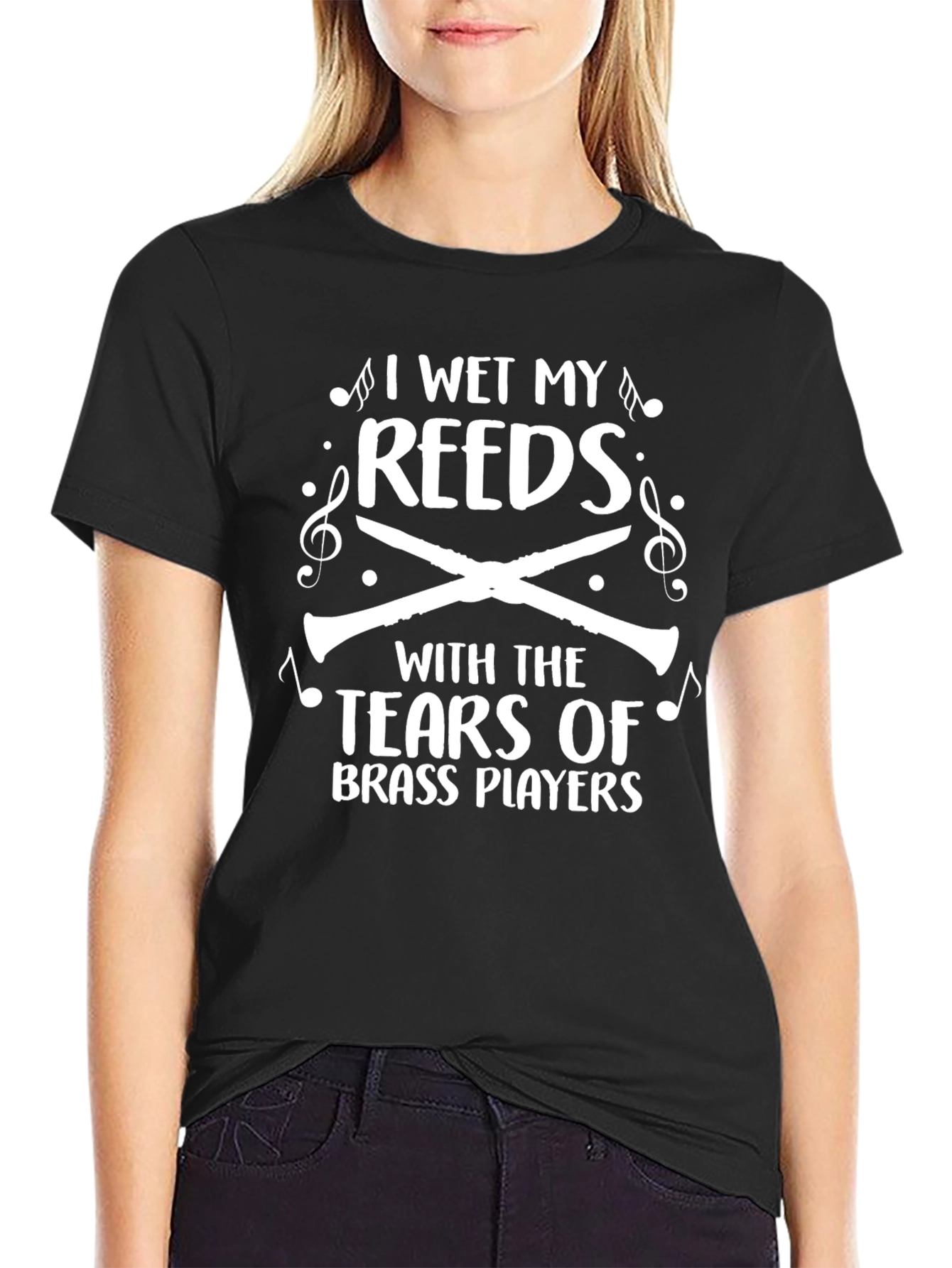 I Wet My Reeds T-Shirt Funny Musician Tee