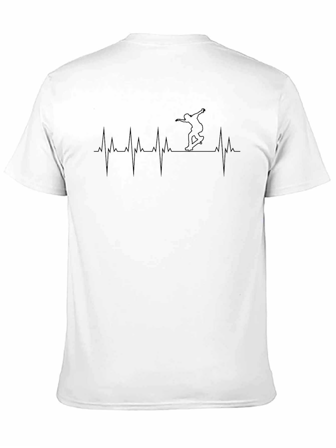 Skateboarding Heartbeat T-Shirt - Ride On!