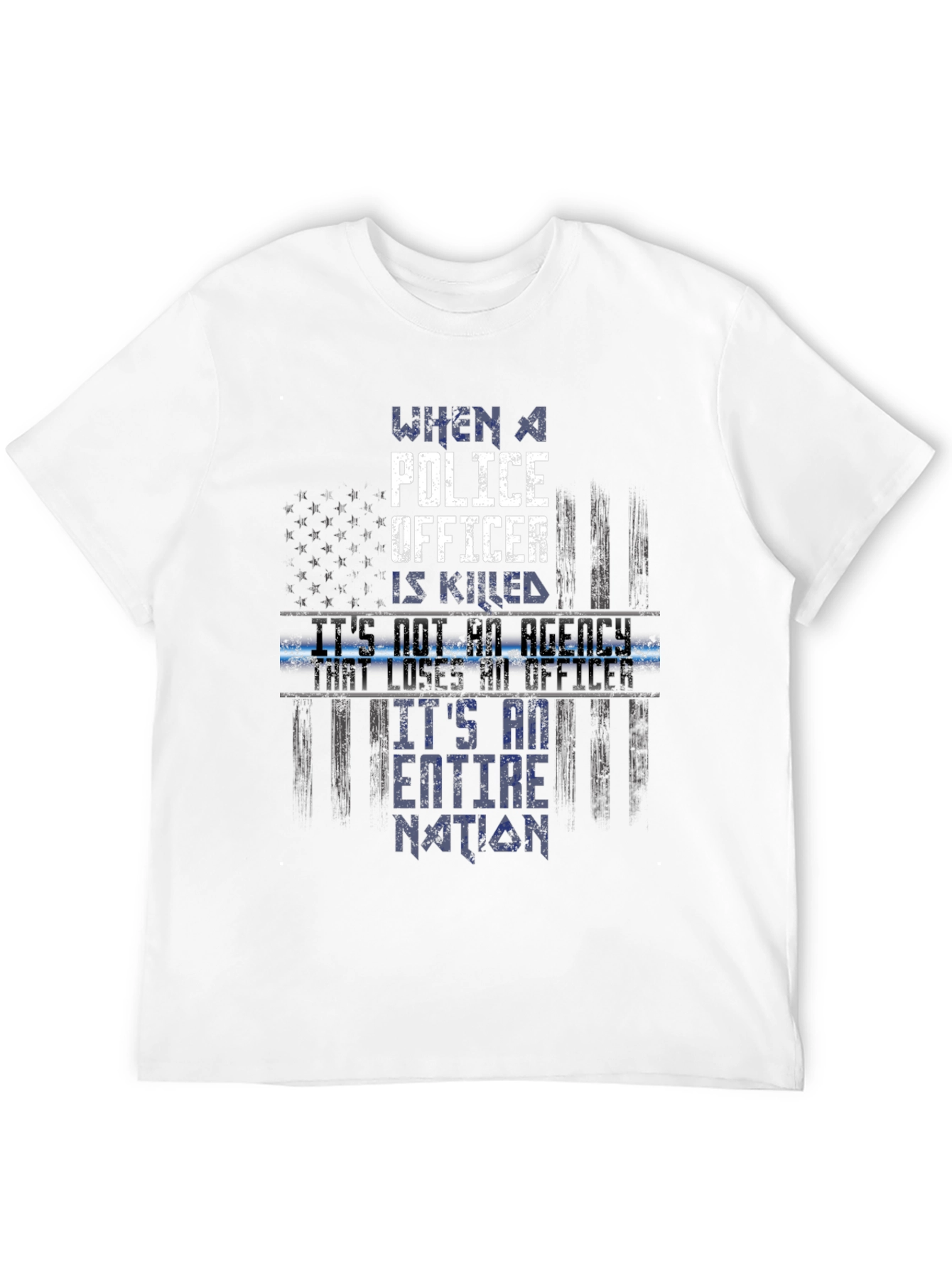 Police Officer Tribute Graphic Tee