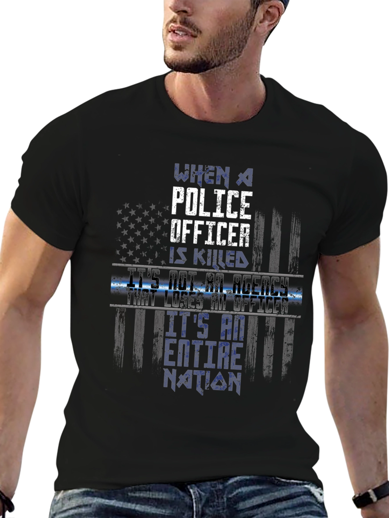 Police Officer Tribute Graphic Tee