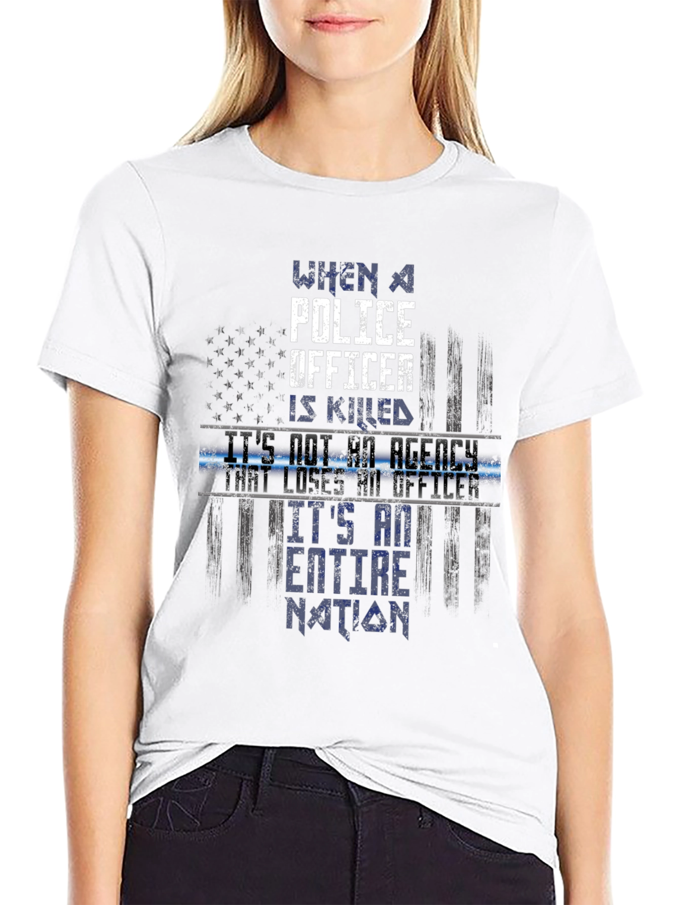Police Officer Tribute Graphic Tee