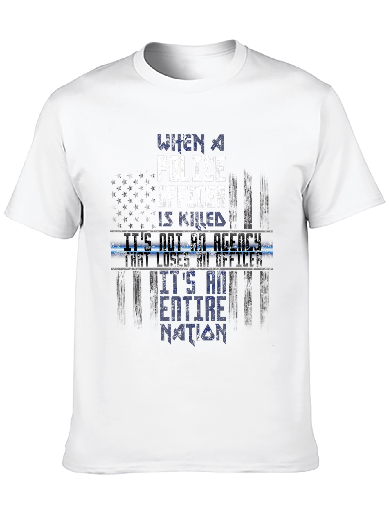 Police Officer Tribute Graphic Tee