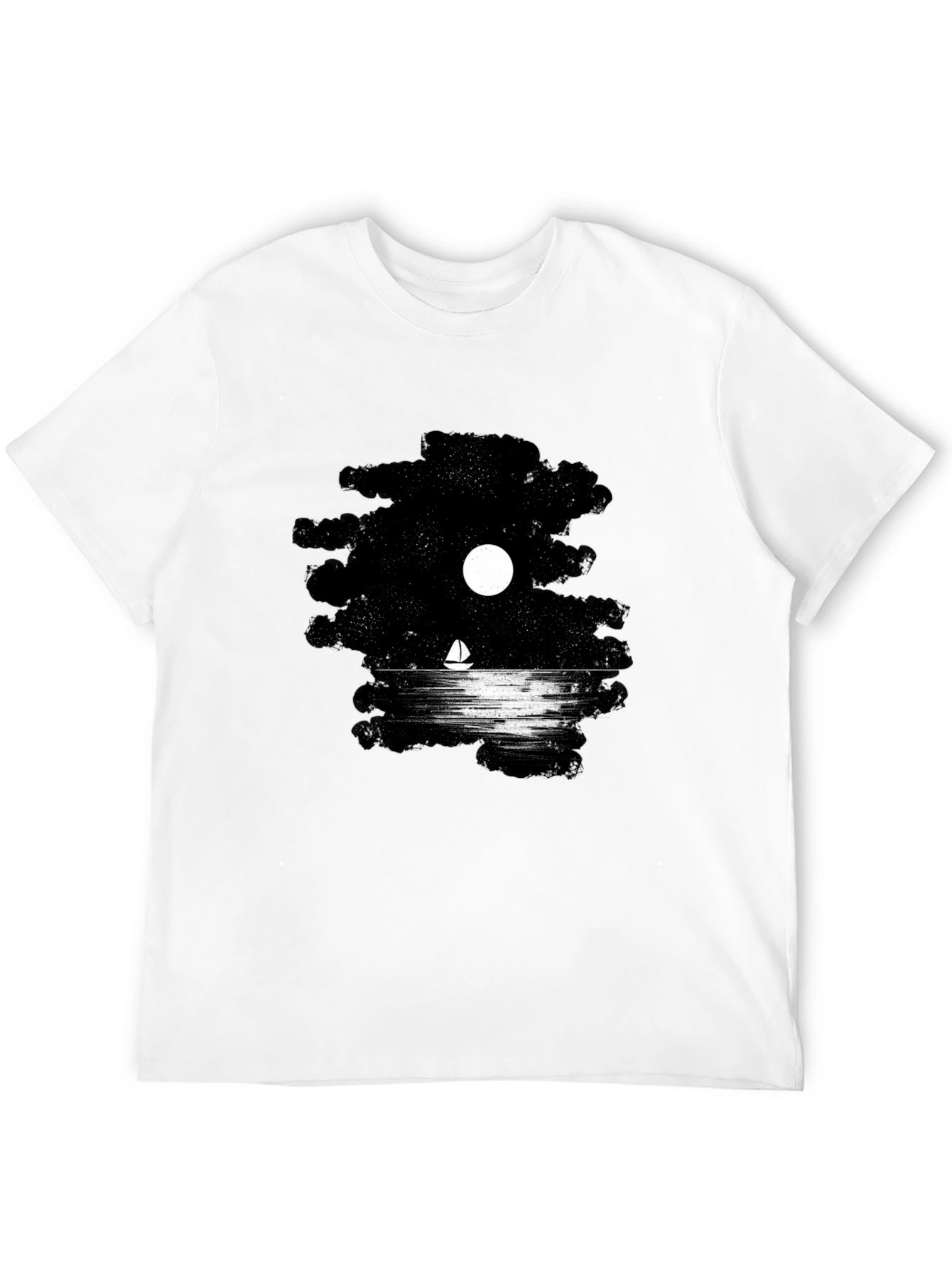 Night Sail Graphic T-Shirt - Black