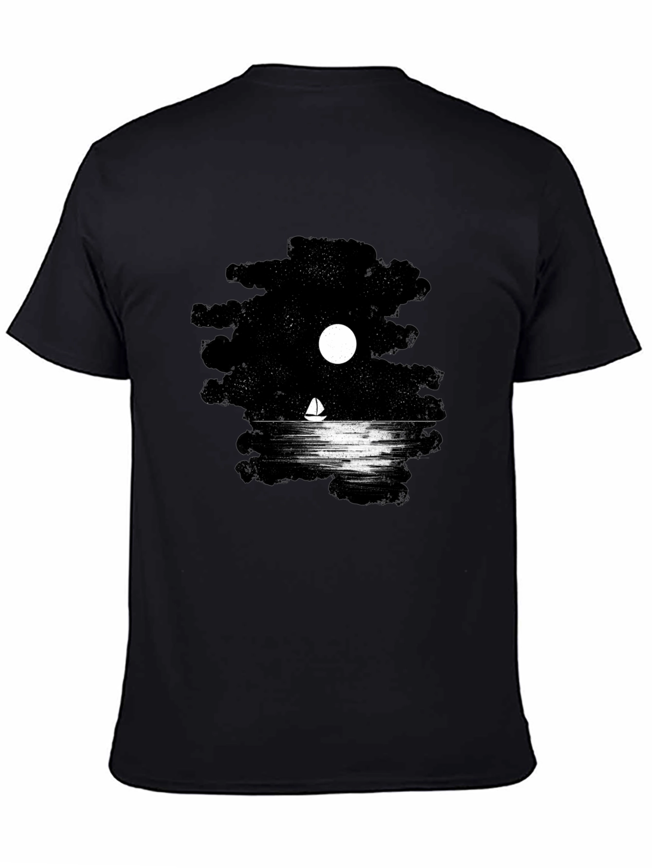 Night Sail Graphic T-Shirt - Black