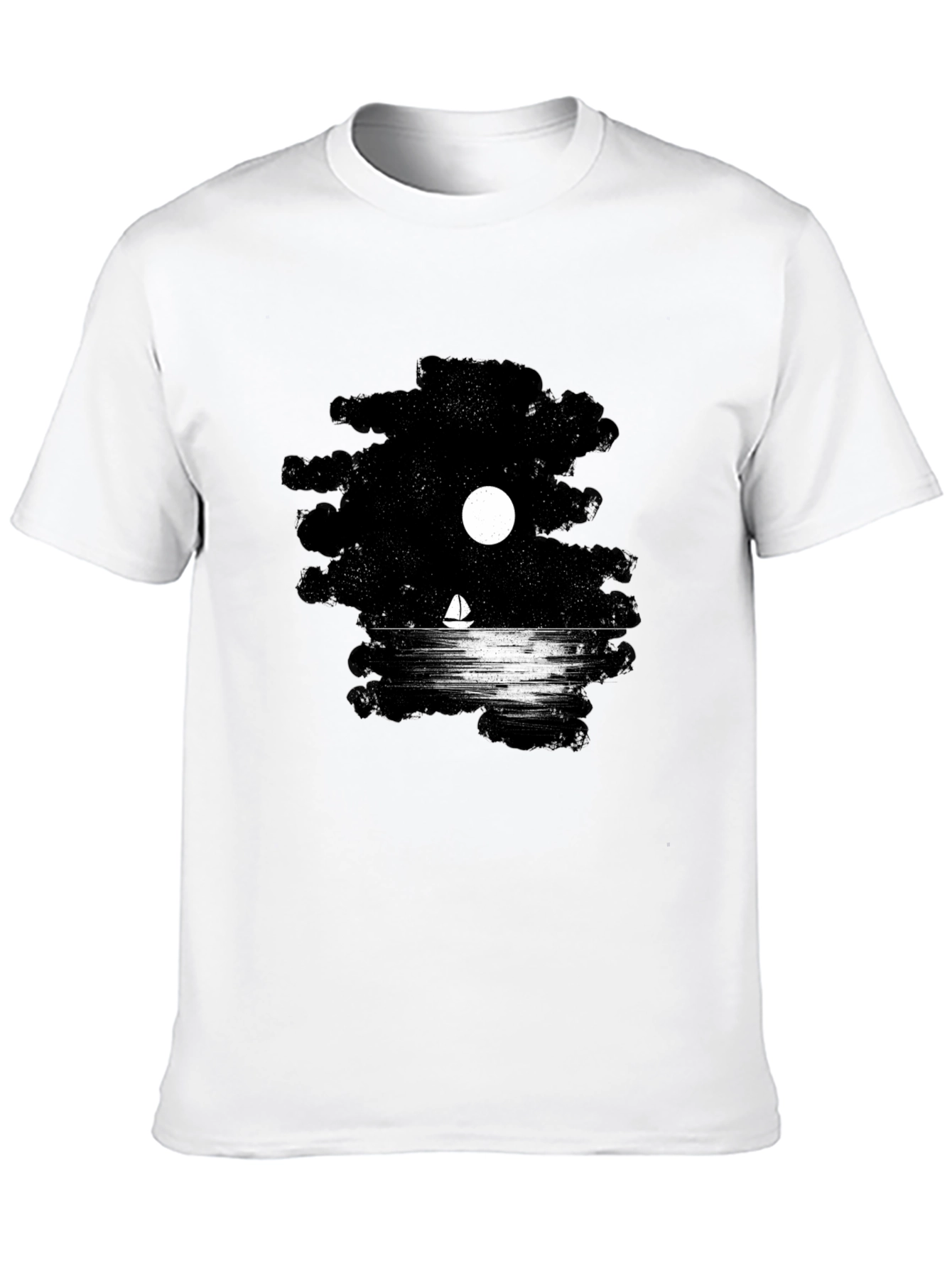 Night Sail Graphic T-Shirt - Black