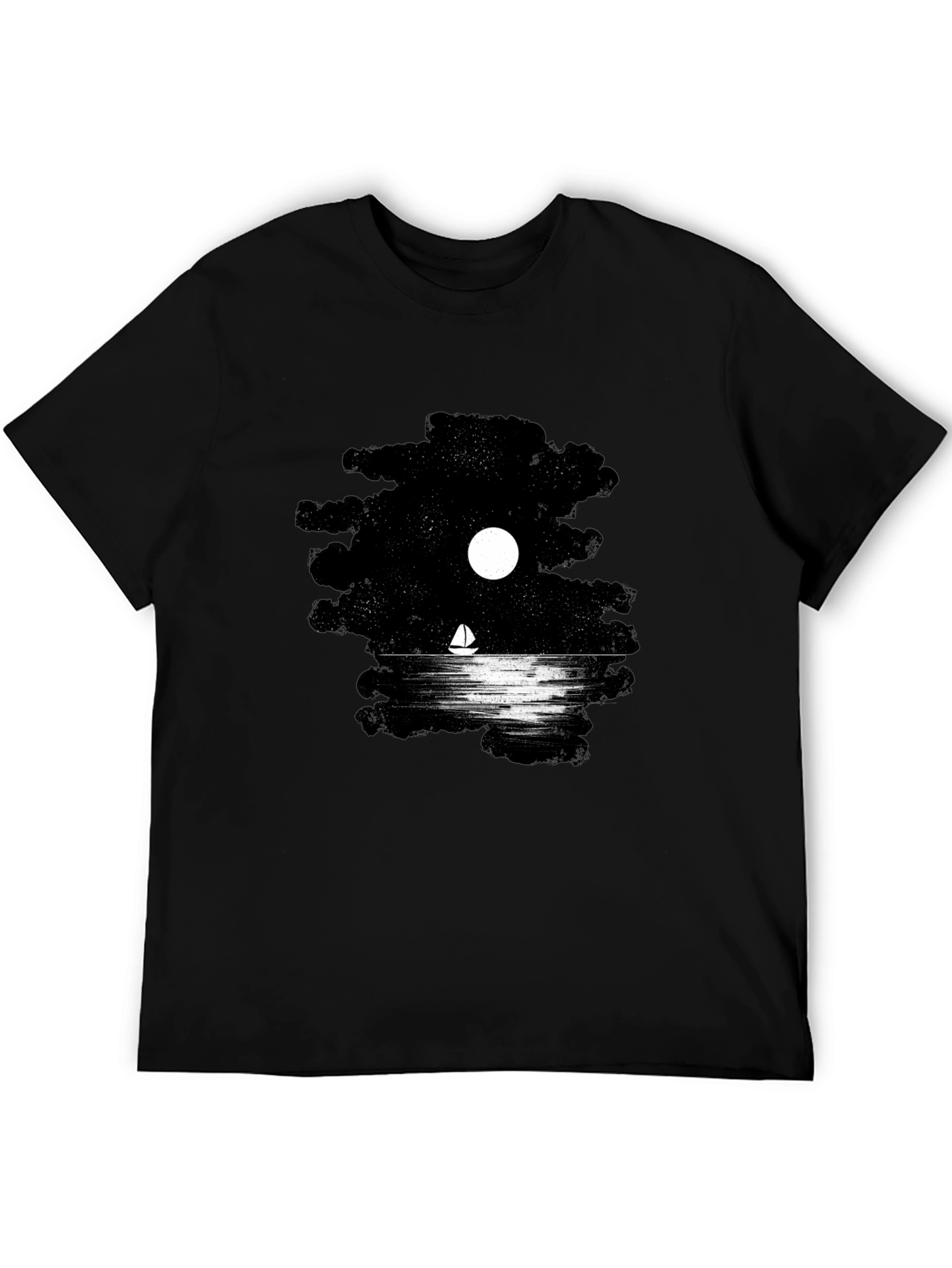 Night Sail Graphic T-Shirt - Black