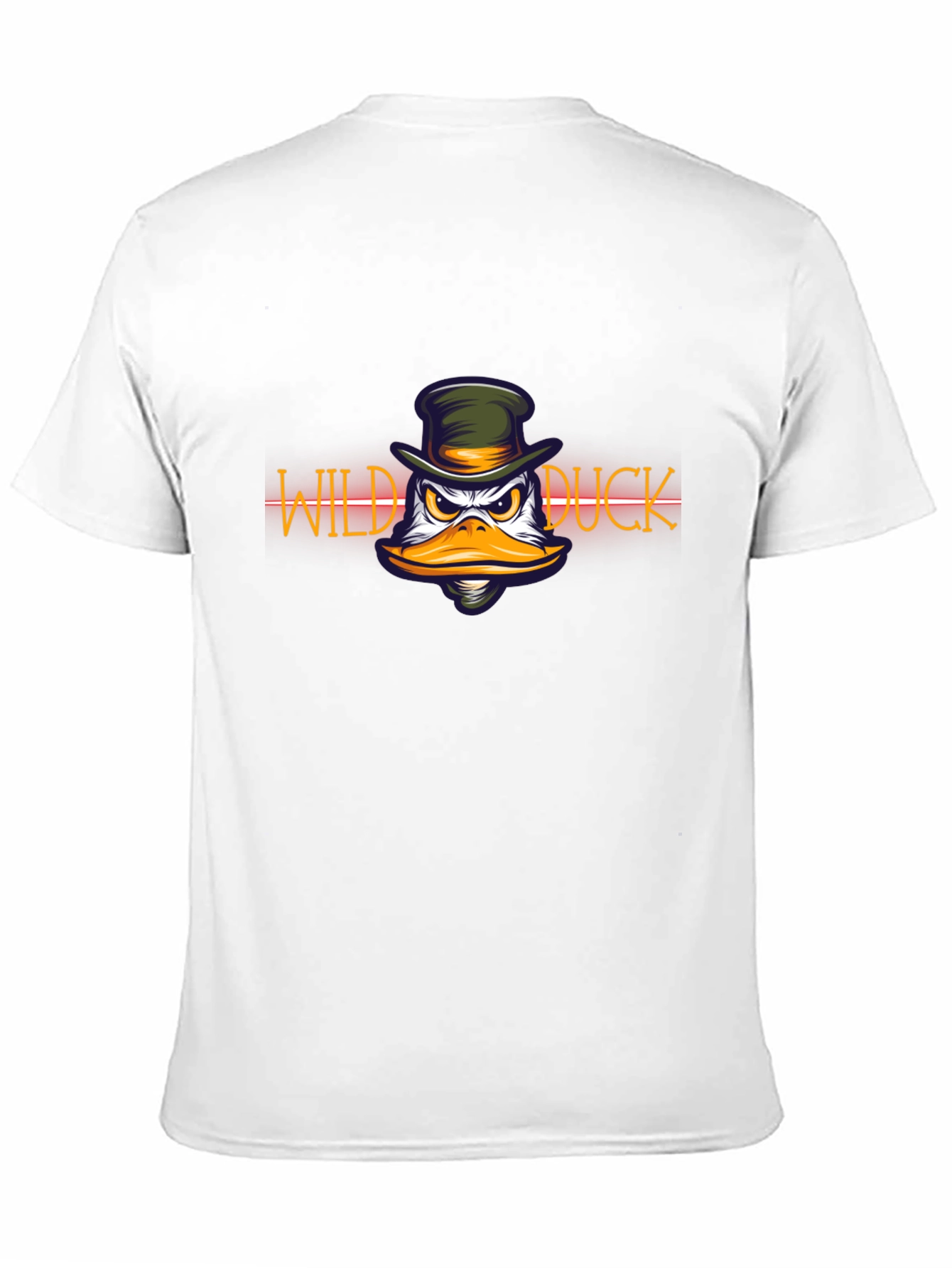 Wild Duck Graphic Print Black T-Shirt