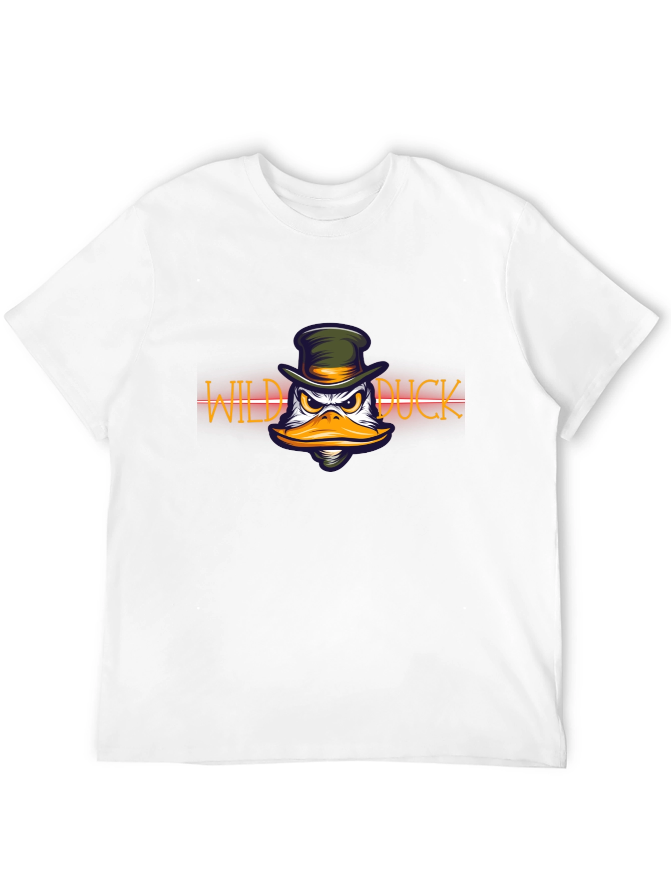 Wild Duck Graphic Print Black T-Shirt
