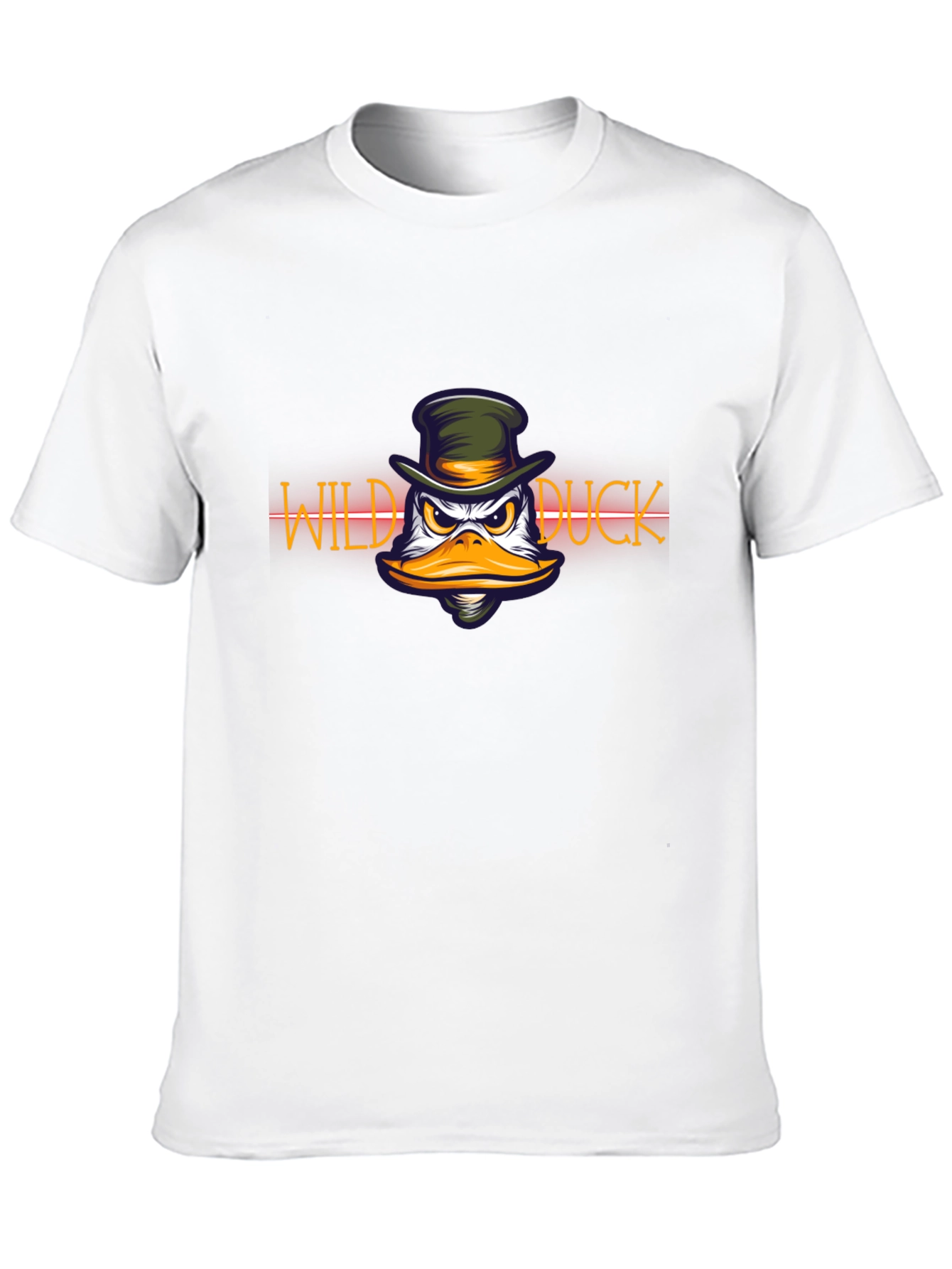 Wild Duck Graphic Print Black T-Shirt