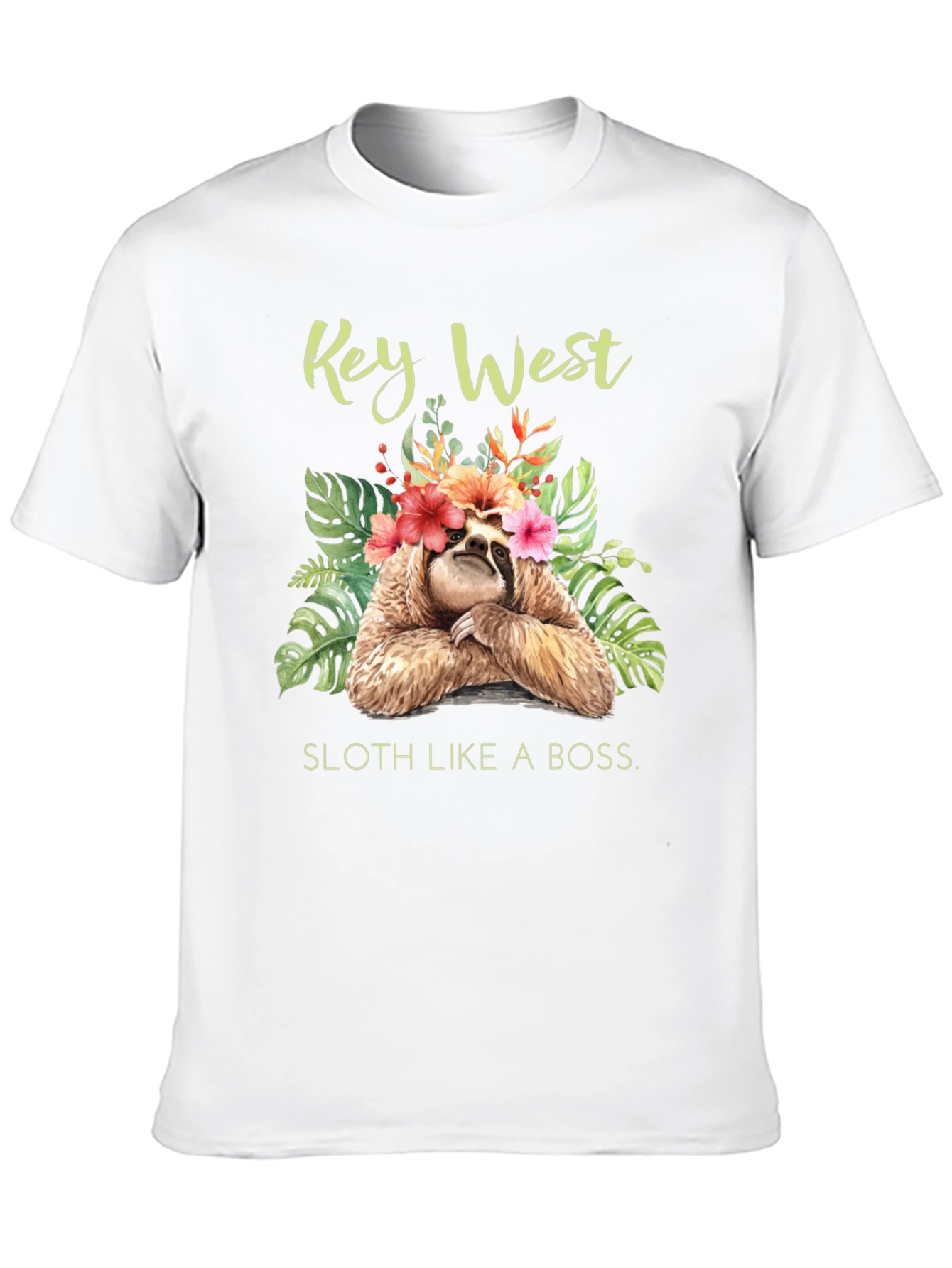 Key West Sloth Graphic T-Shirt