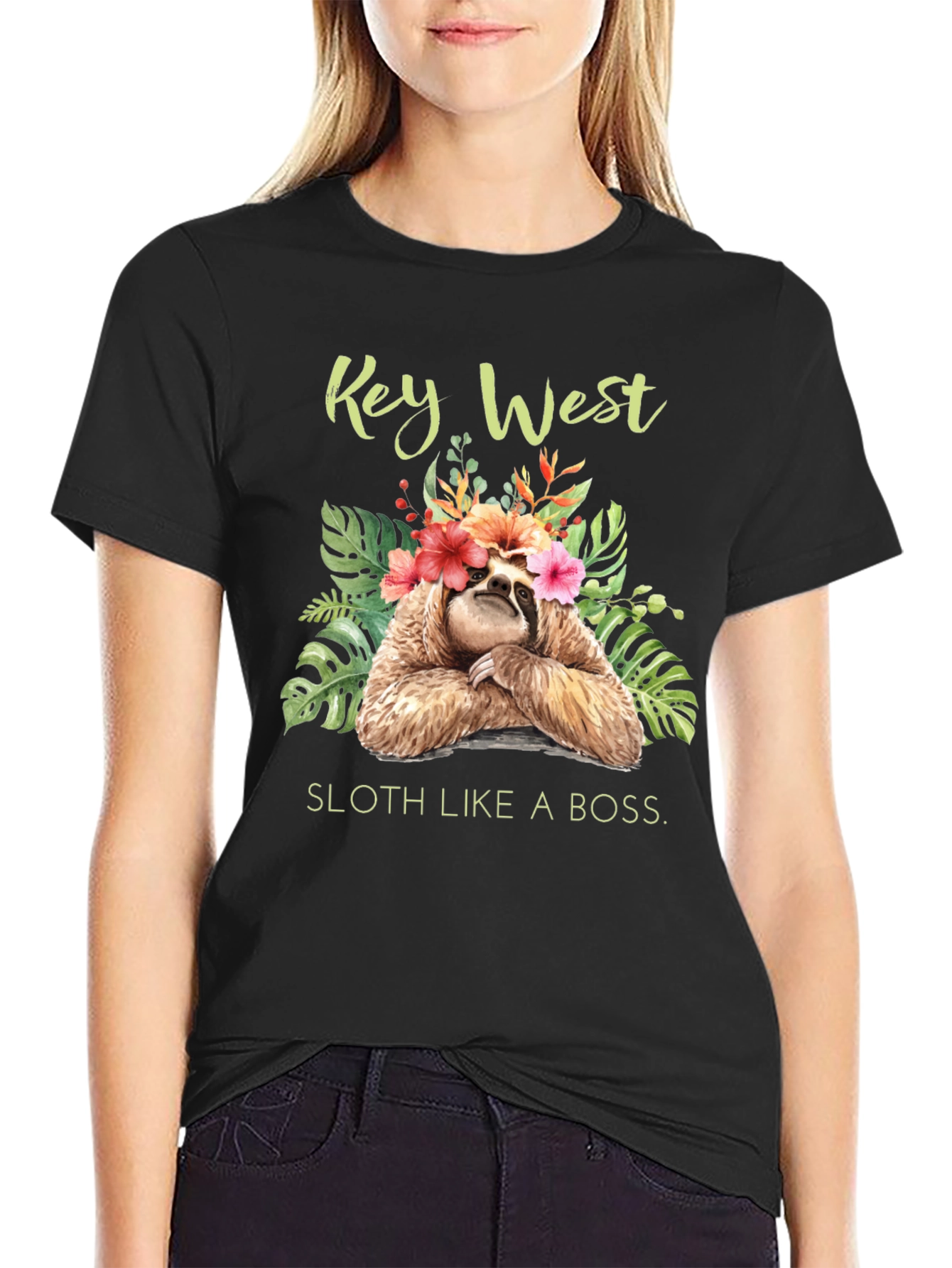 Key West Sloth Graphic T-Shirt