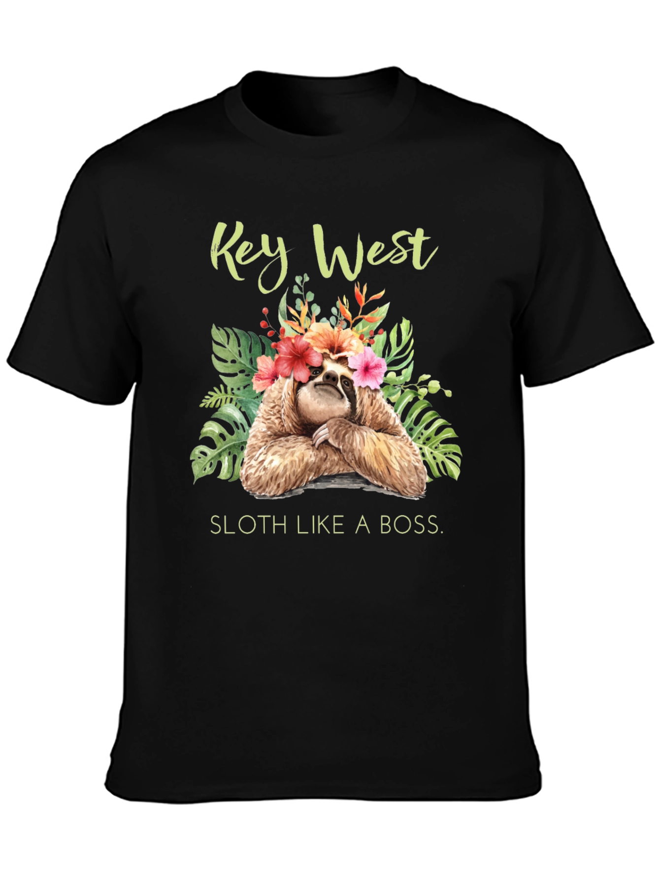 Key West Sloth Graphic T-Shirt