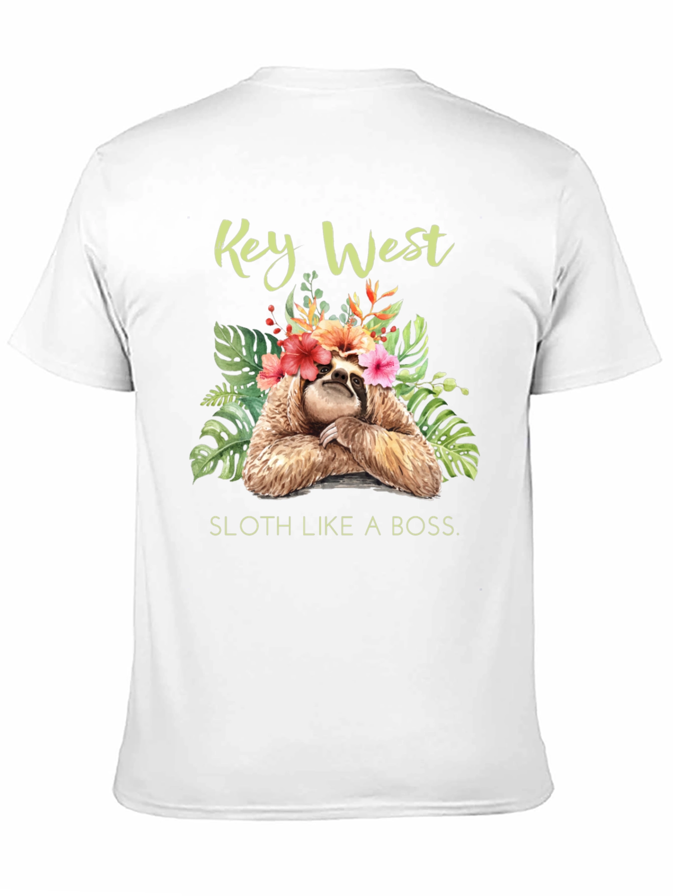 Key West Sloth Graphic T-Shirt