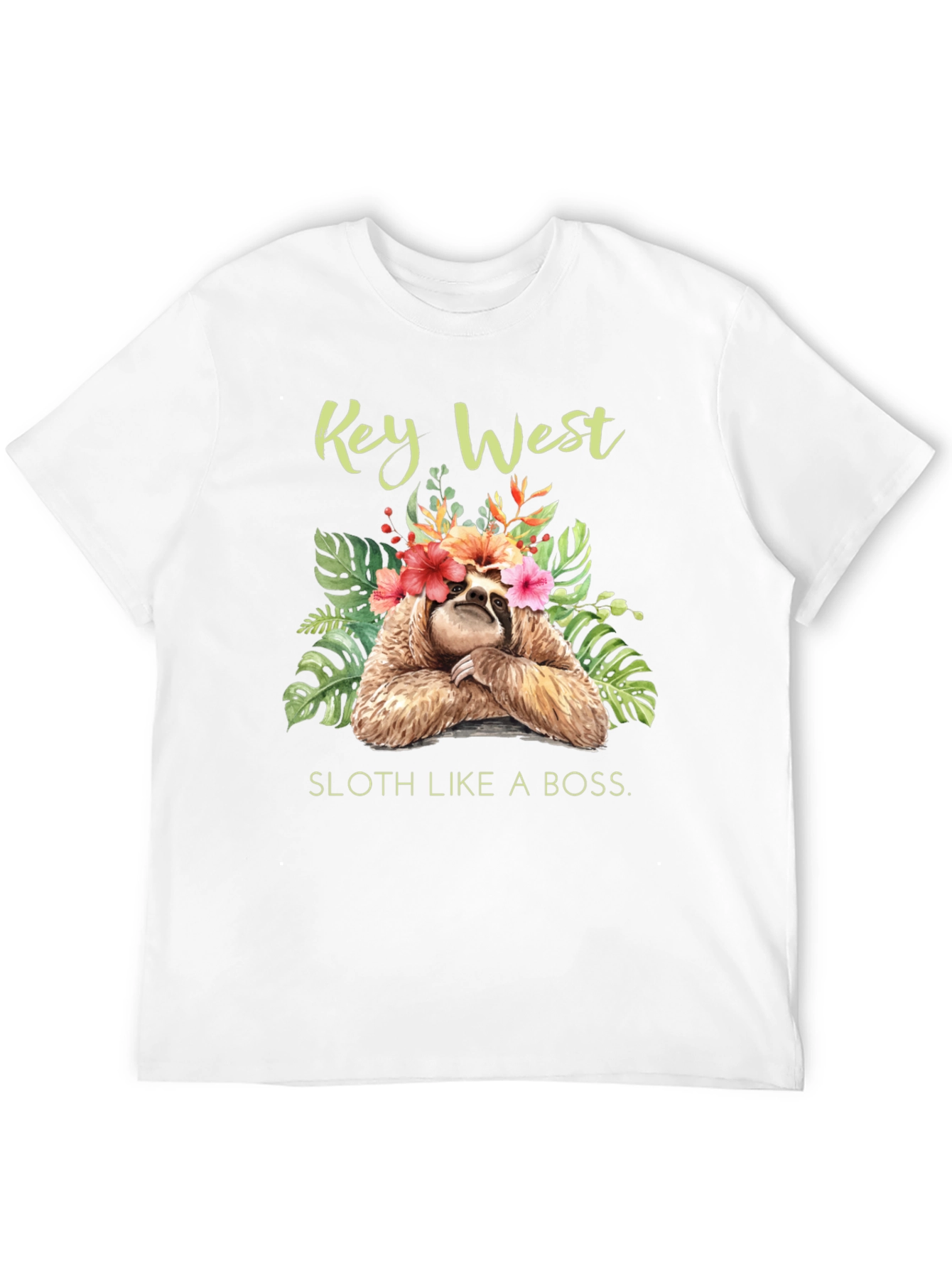 Key West Sloth Graphic T-Shirt