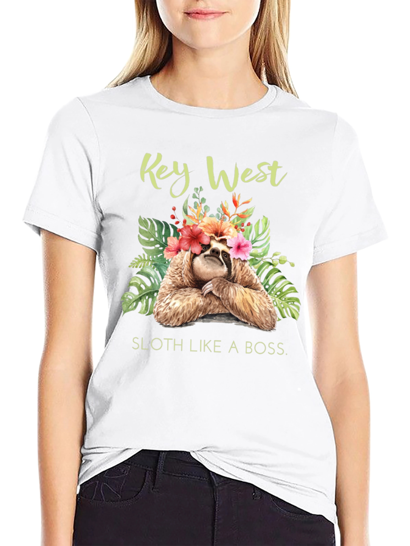 Key West Sloth Graphic T-Shirt