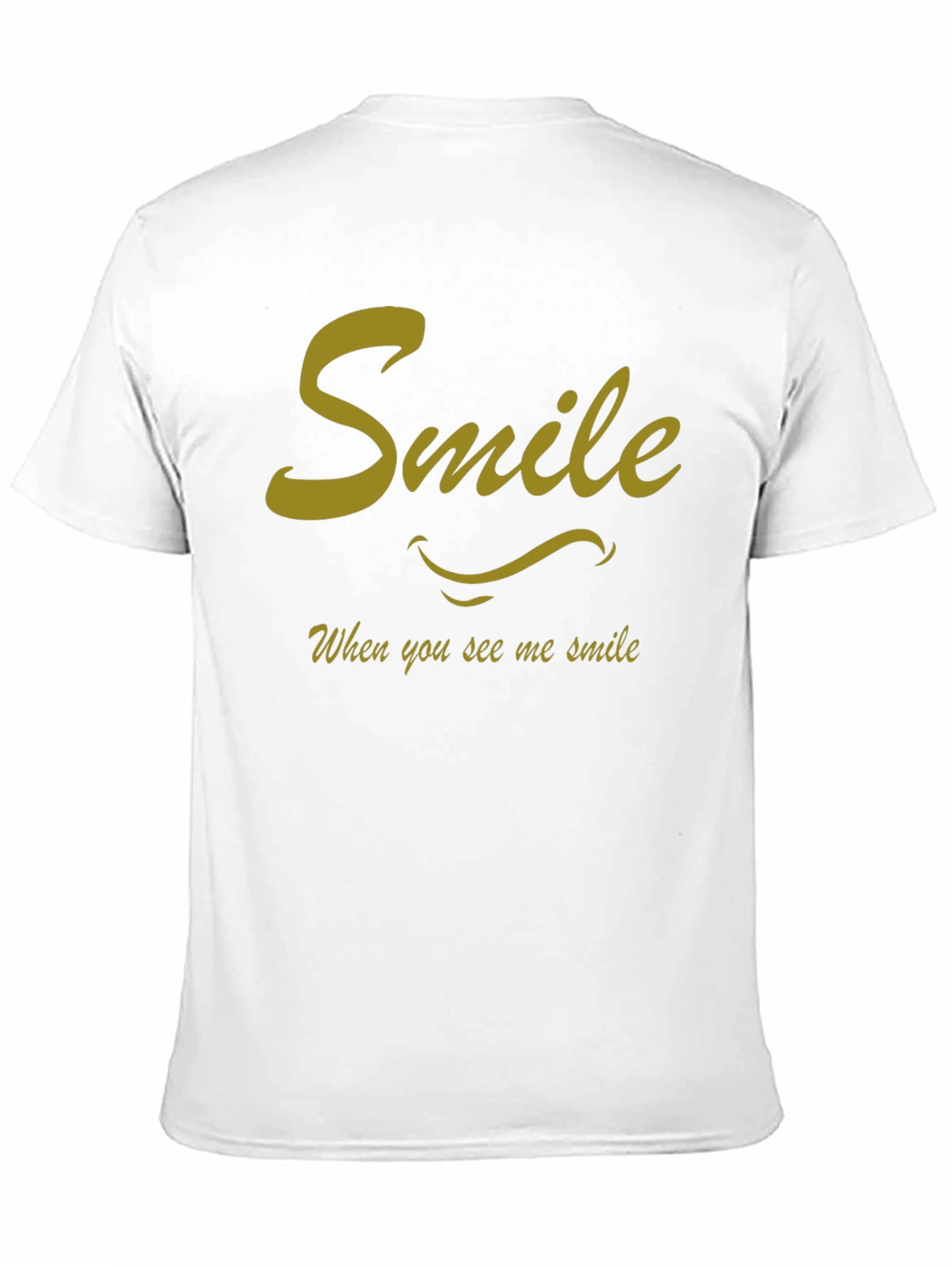 Smile Graphic Tee - Black Cotton Casual Shirt