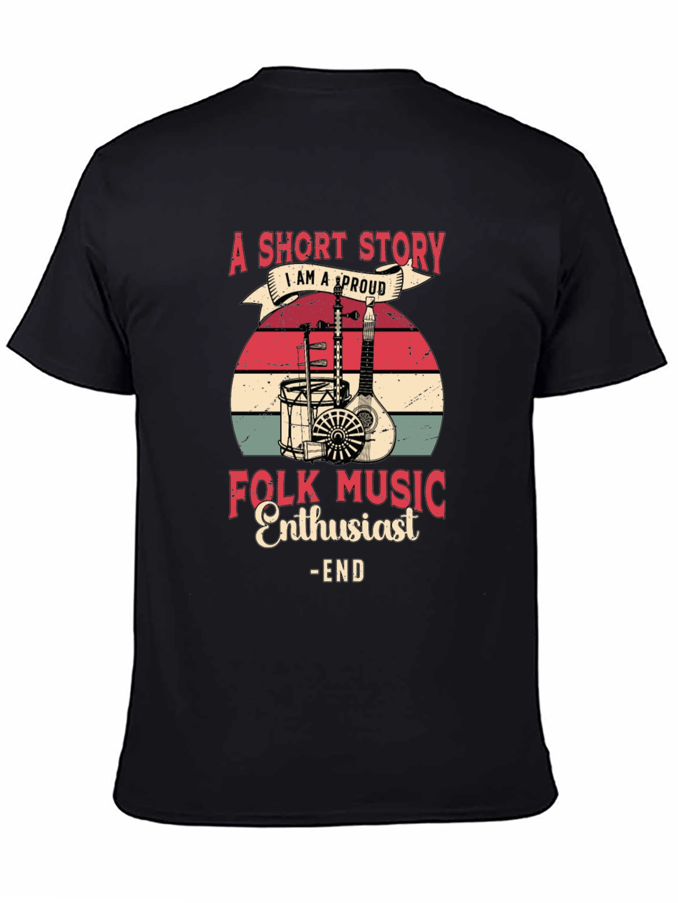 Folk Music Enthusiast Graphic Tee