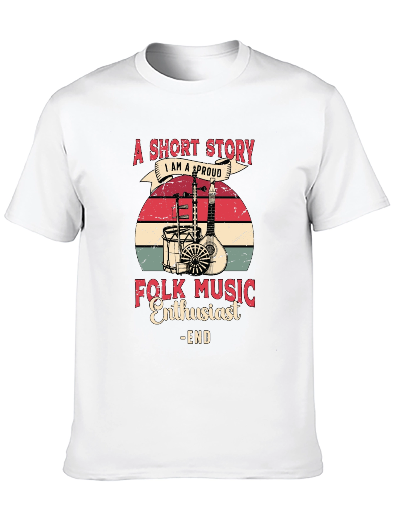 Folk Music Enthusiast Graphic Tee