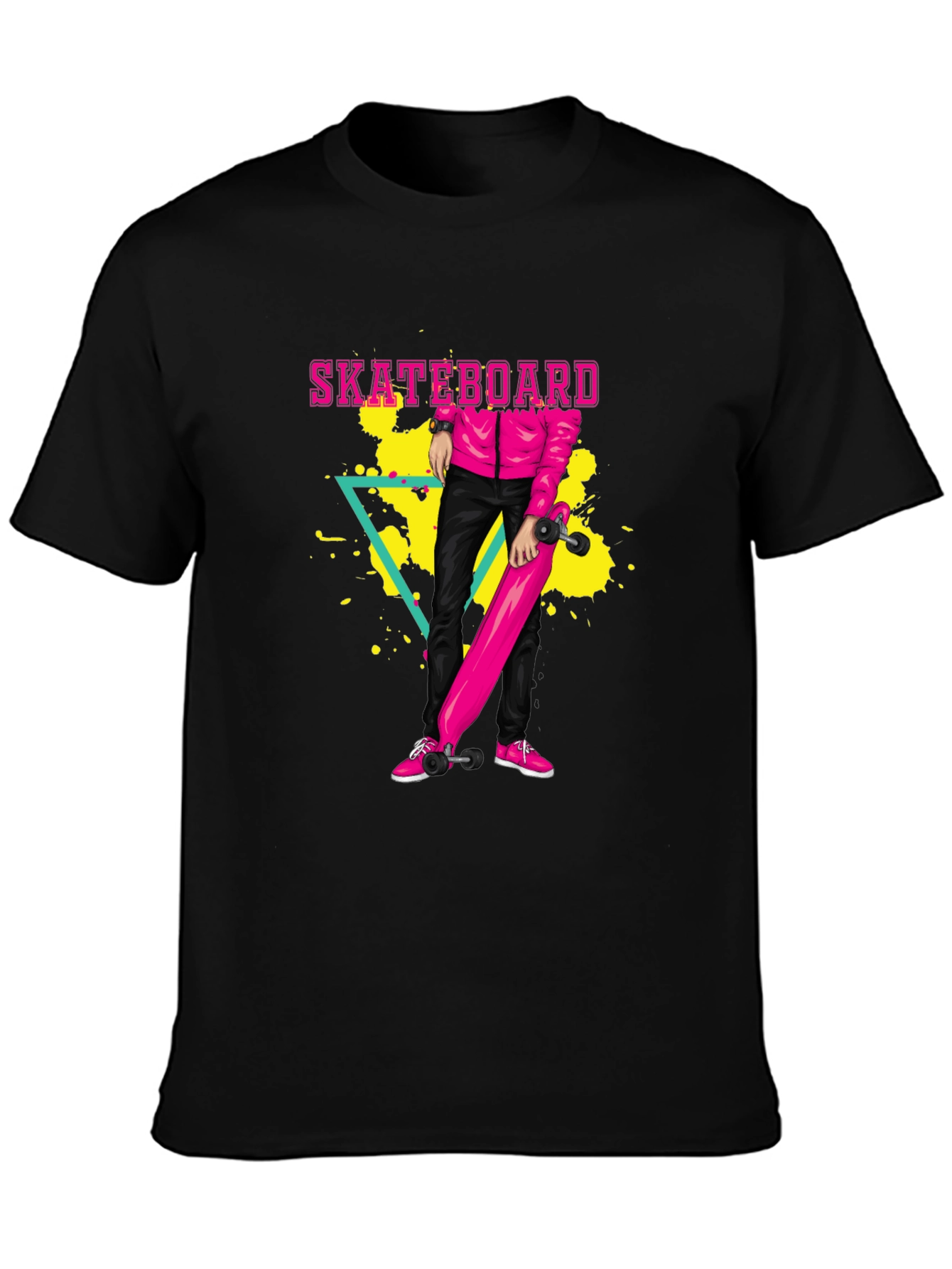 Skateboard Graphic T-Shirt - Retro Style