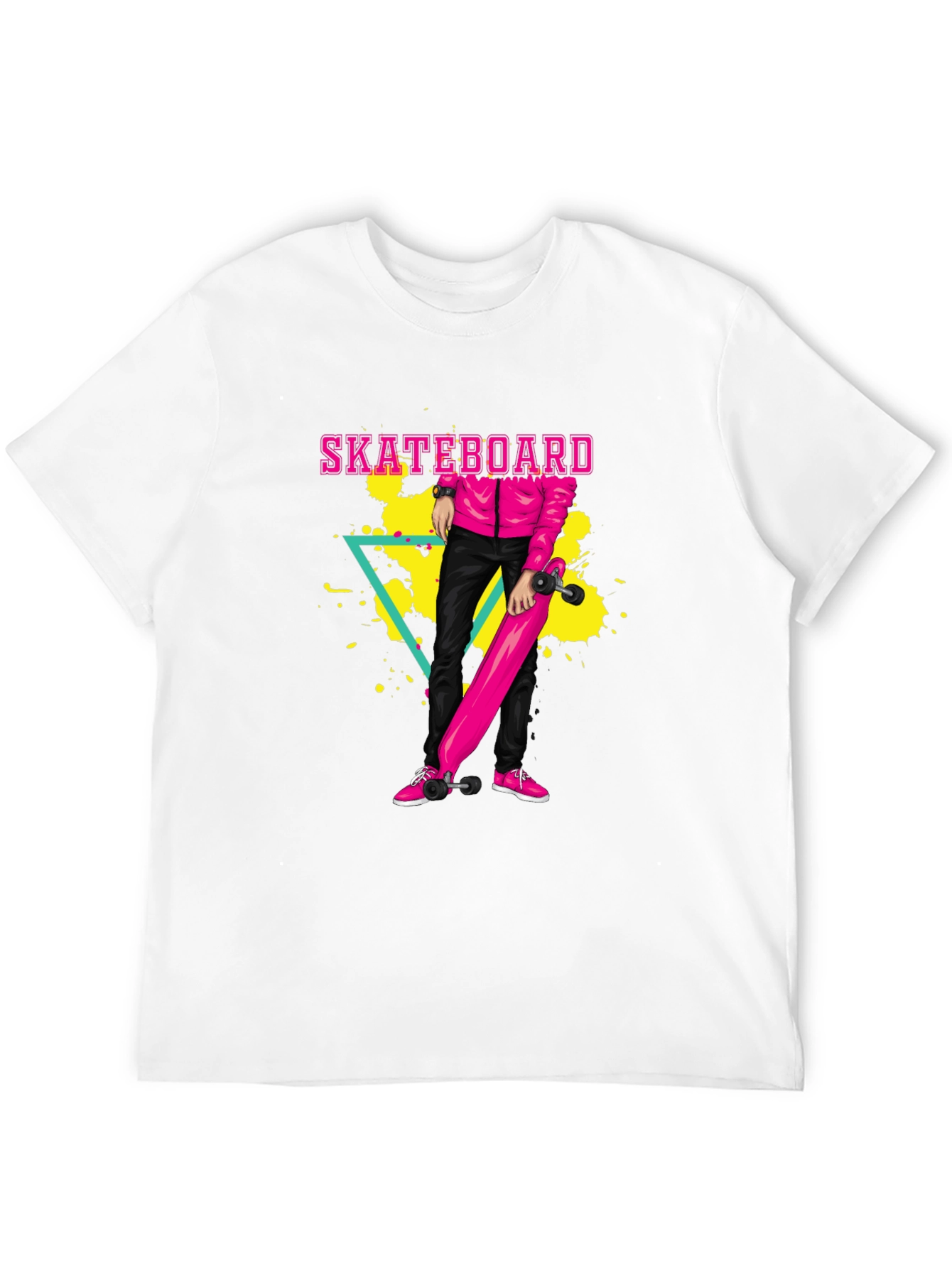 Skateboard Graphic T-Shirt - Retro Style