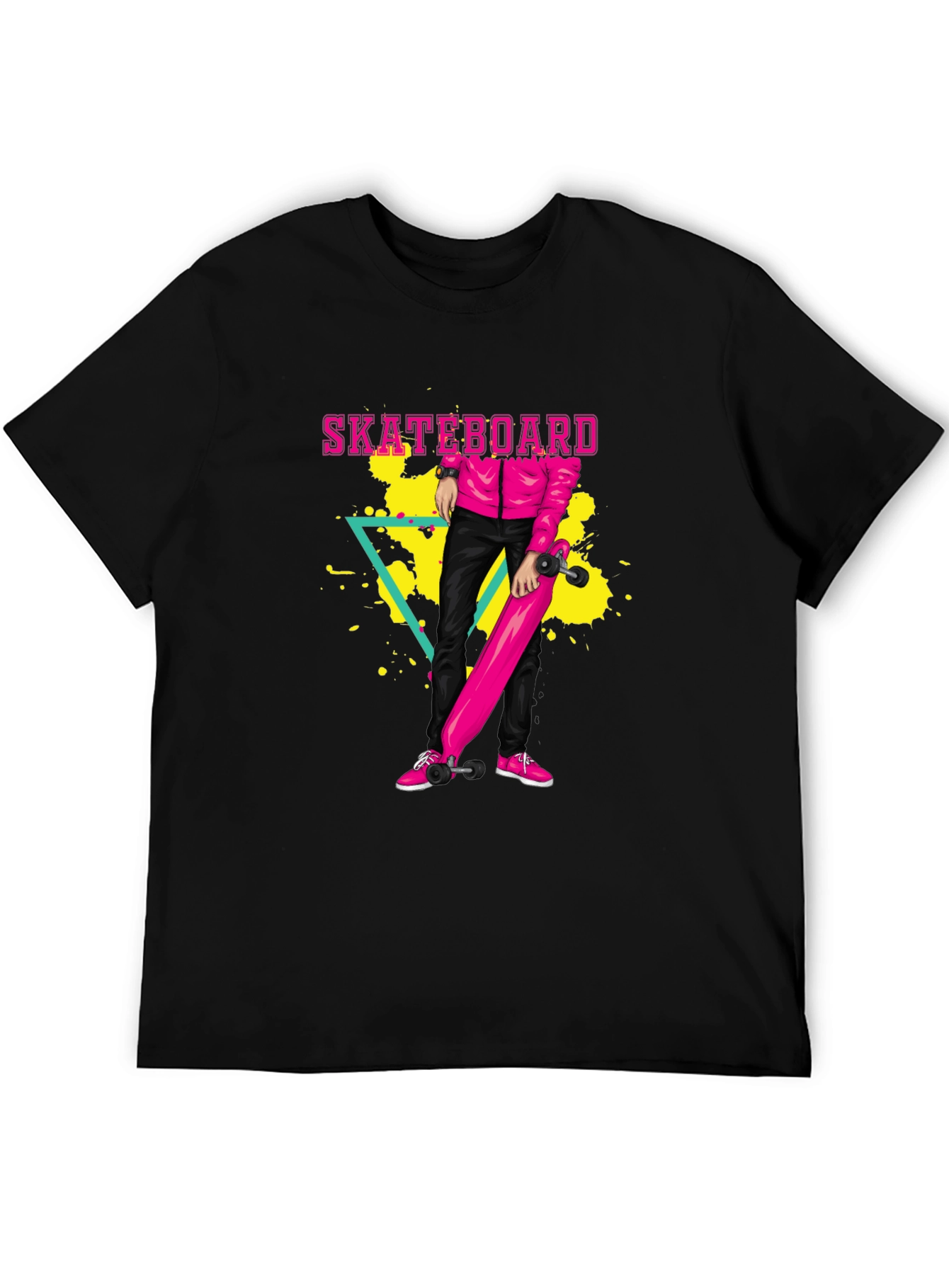 Skateboard Graphic T-Shirt - Retro Style