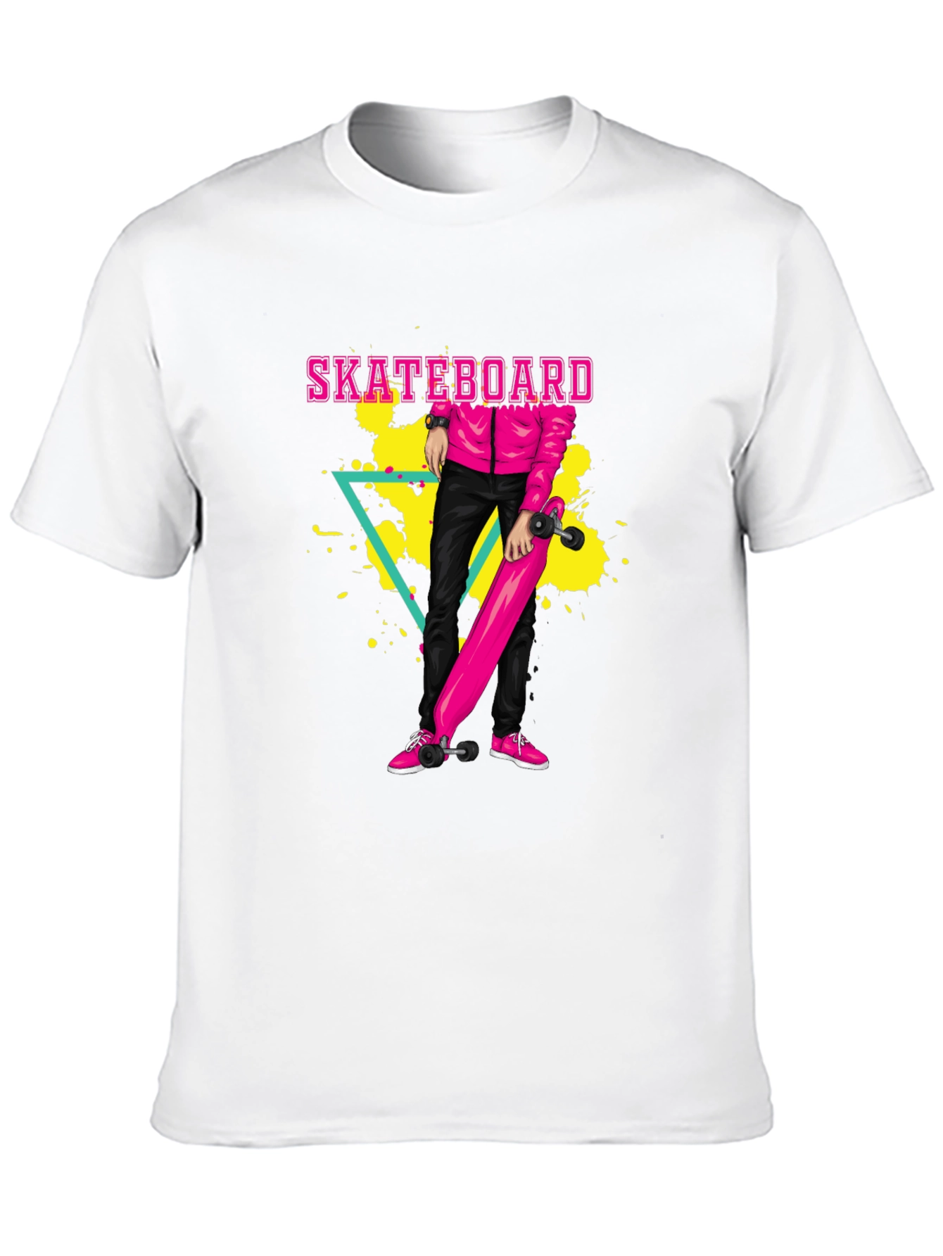 Skateboard Graphic T-Shirt - Retro Style