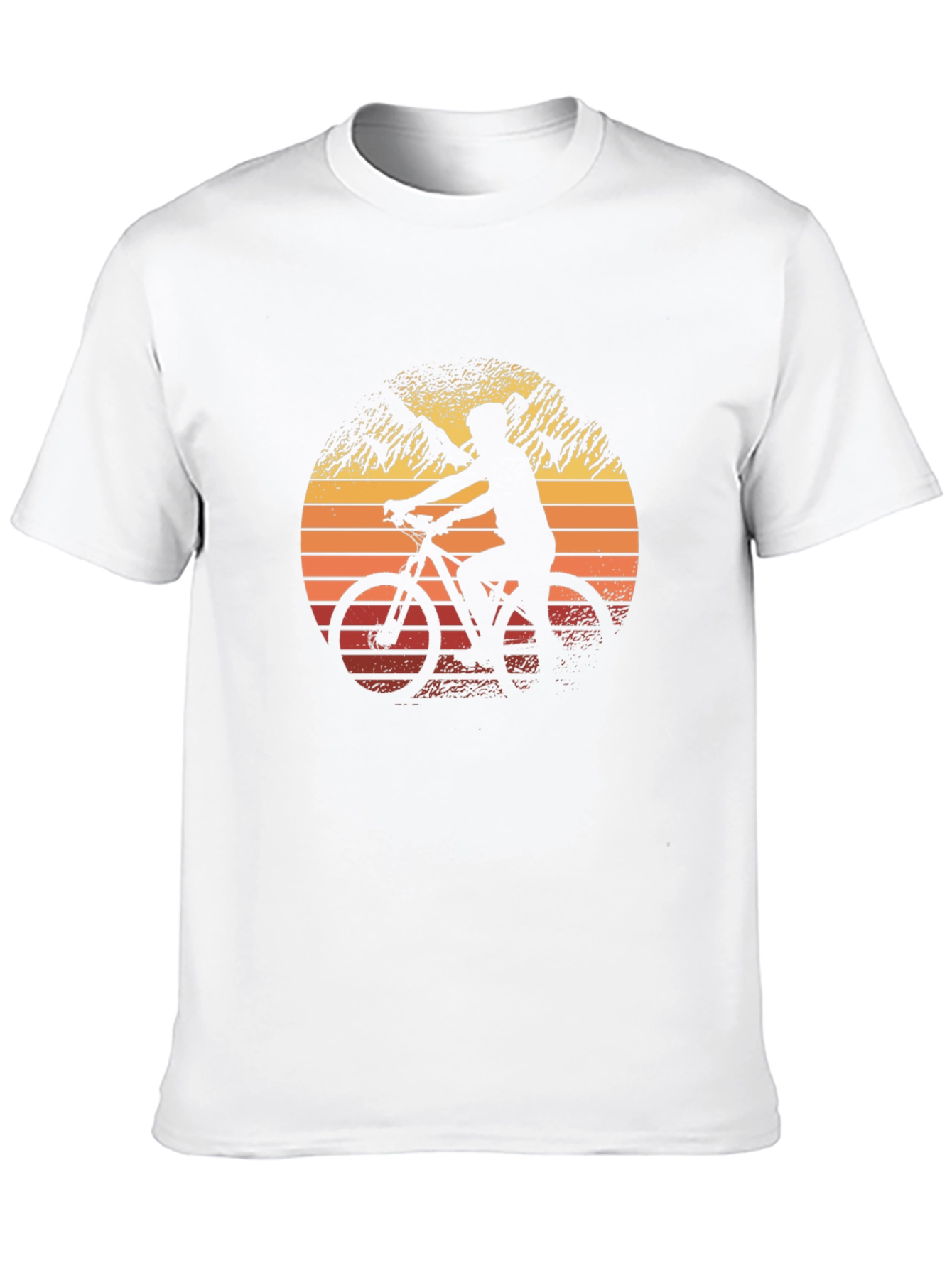 Mountain Biking Sunset Graphic Tee