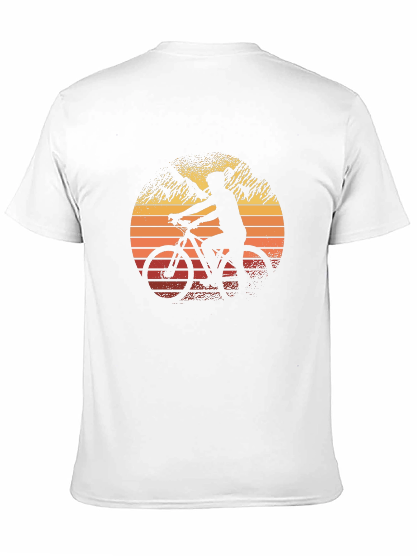 Mountain Biking Sunset Graphic Tee