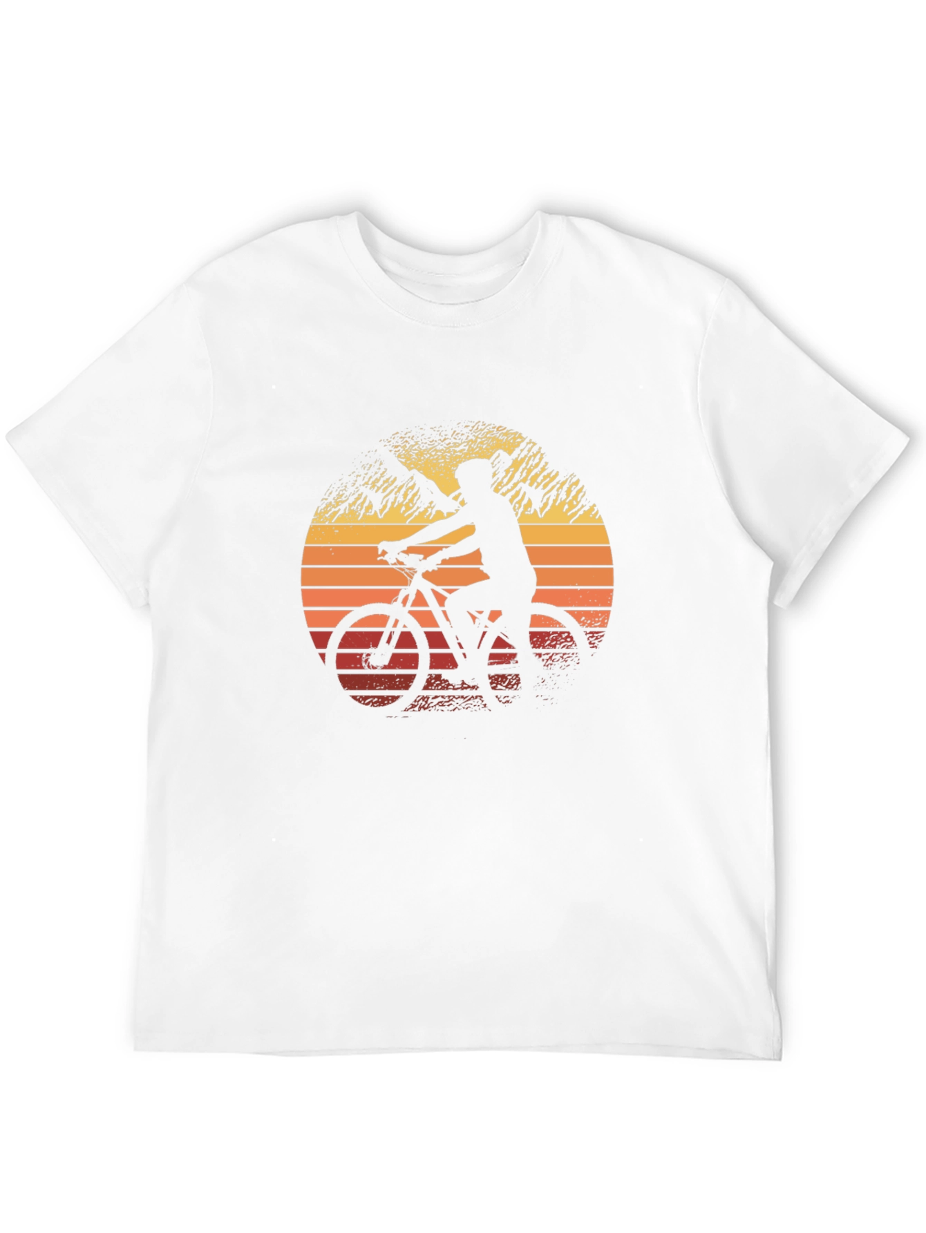 Mountain Biking Sunset Graphic Tee