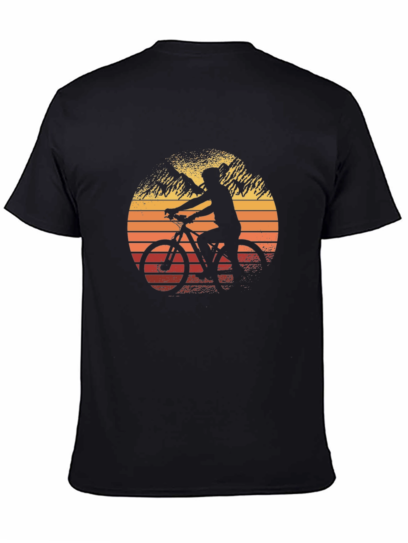 Mountain Biking Sunset Graphic Tee
