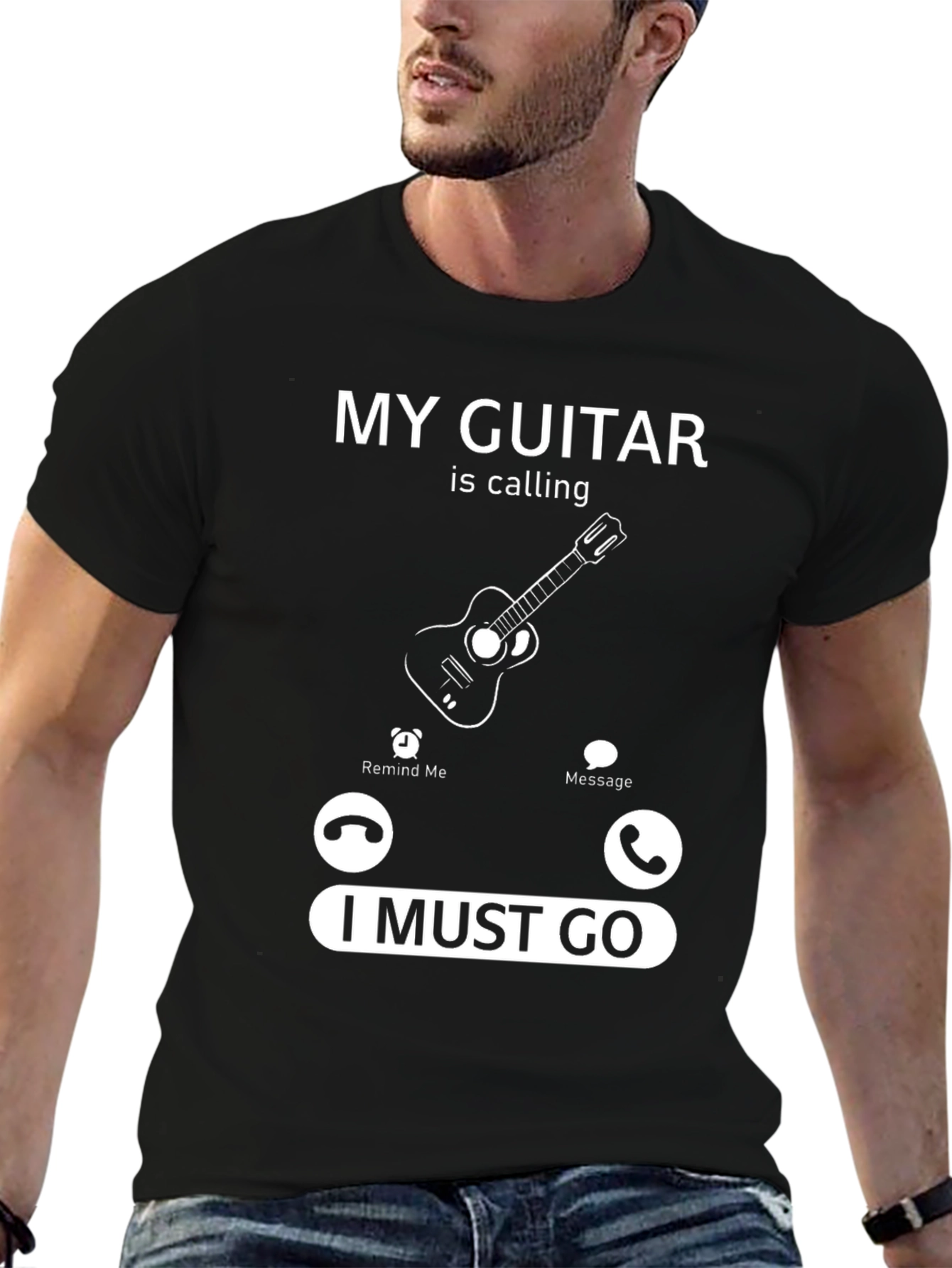 My Guitar Is Calling Funny Music Lover T-Shirt