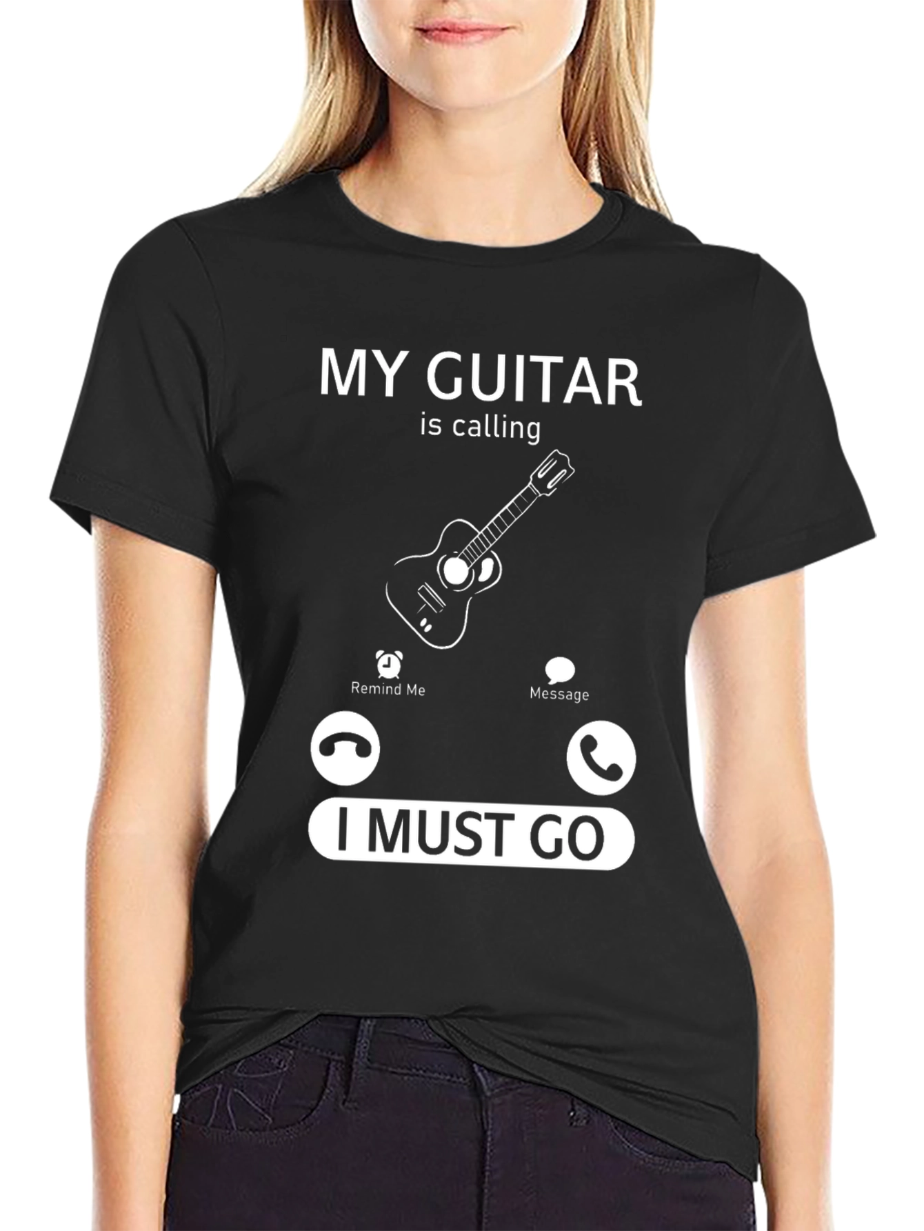 My Guitar Is Calling Funny Music Lover T-Shirt
