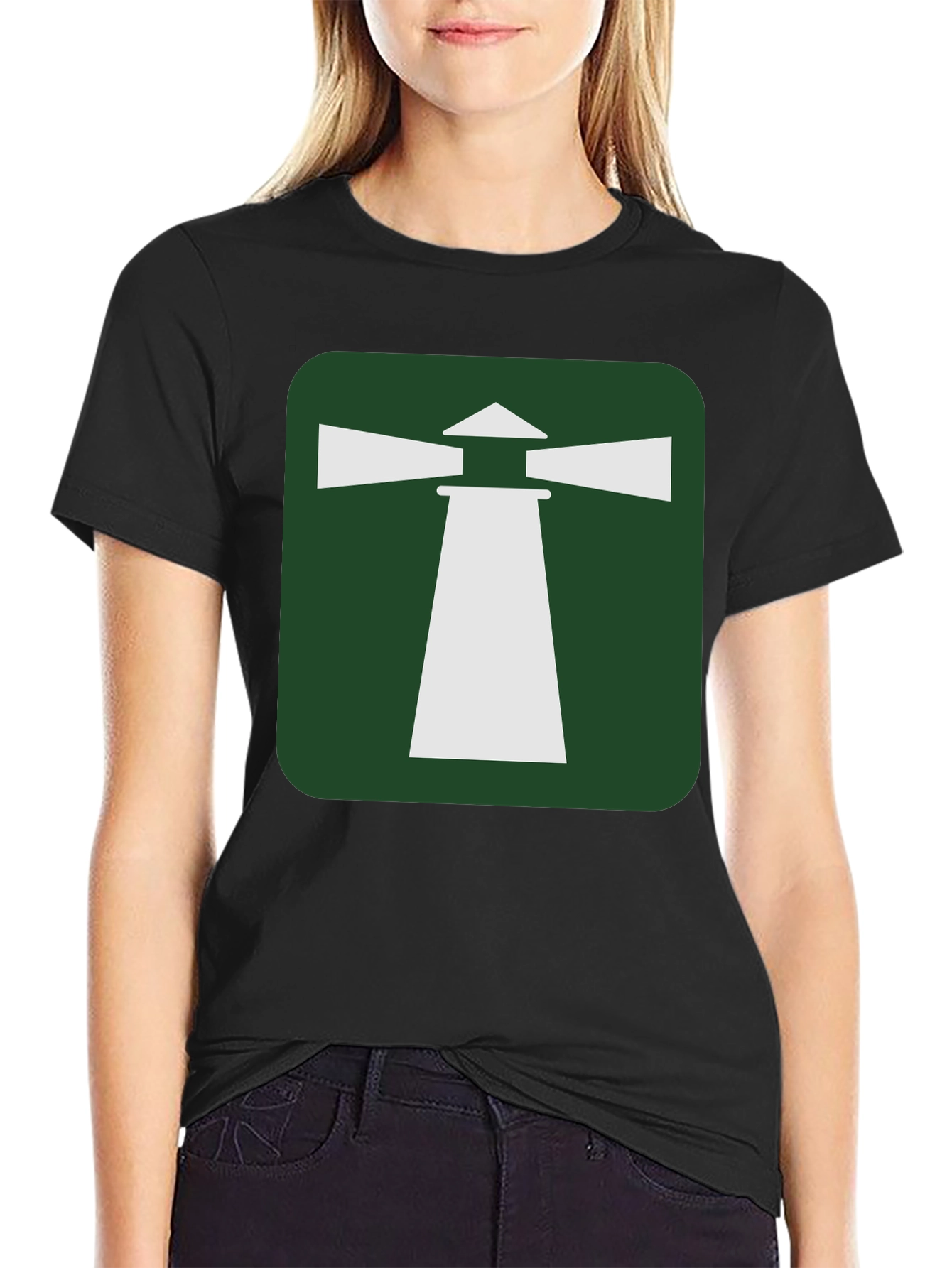 Lighthouse Graphic T-Shirt - Coastal Style