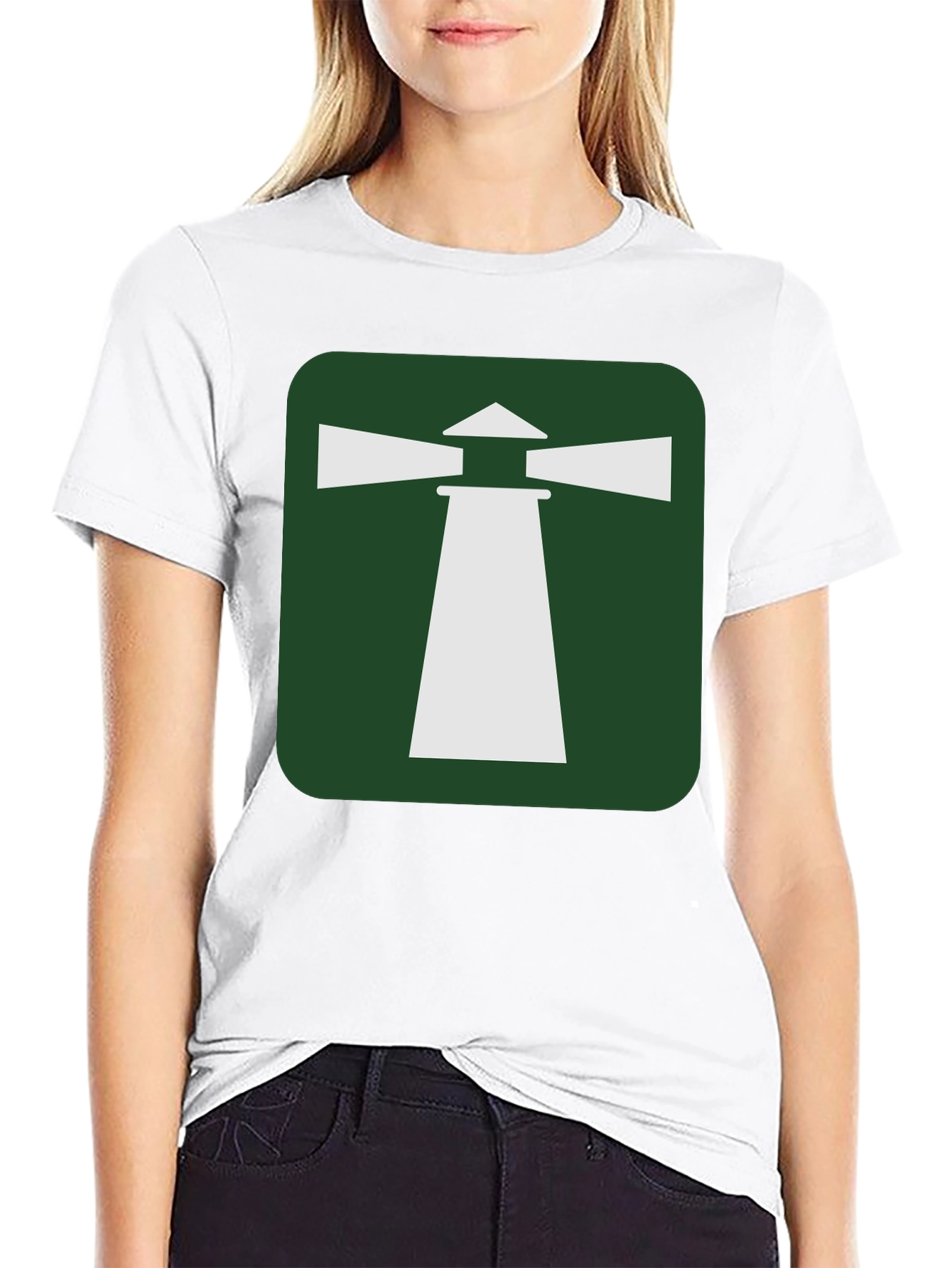 Lighthouse Graphic T-Shirt - Coastal Style