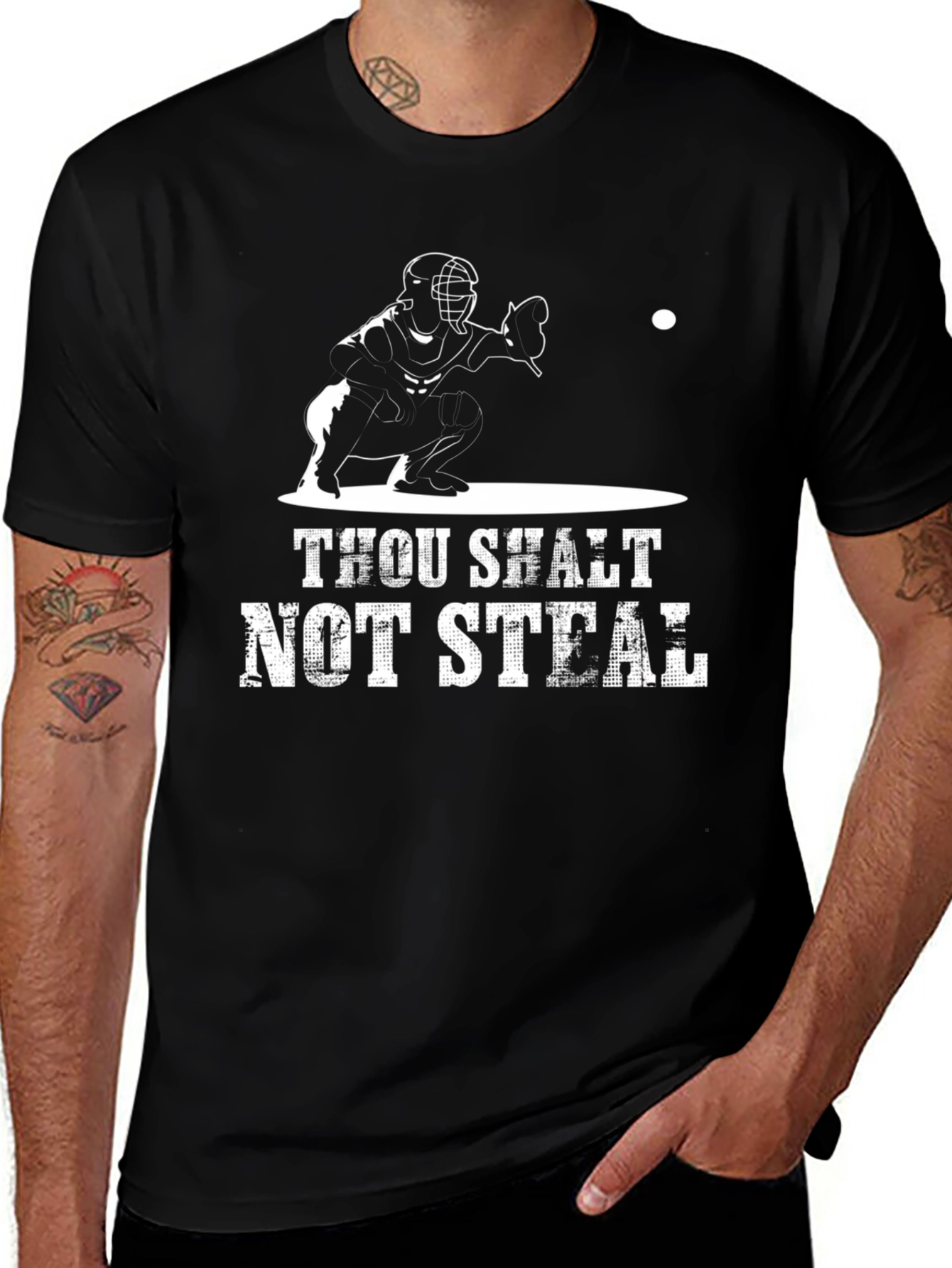 Thou Shalt Not Steal Baseball T-Shirt