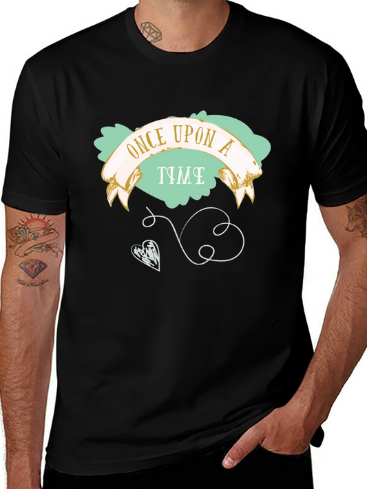 Once Upon a Time Graphic Tee - Whimsical Cotton Shirt