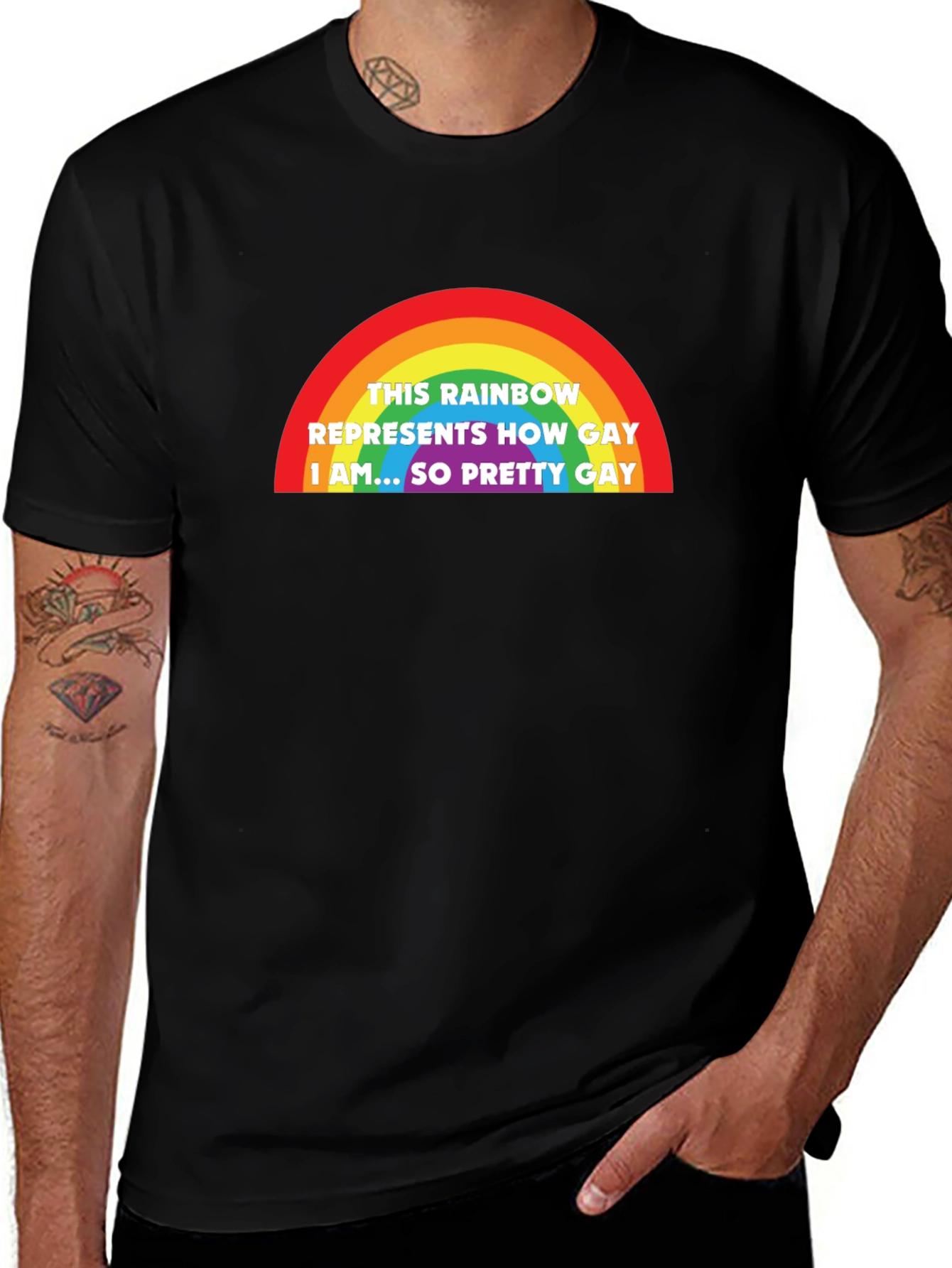 Rainbow Gay Pride T-Shirt - So Pretty Gay
